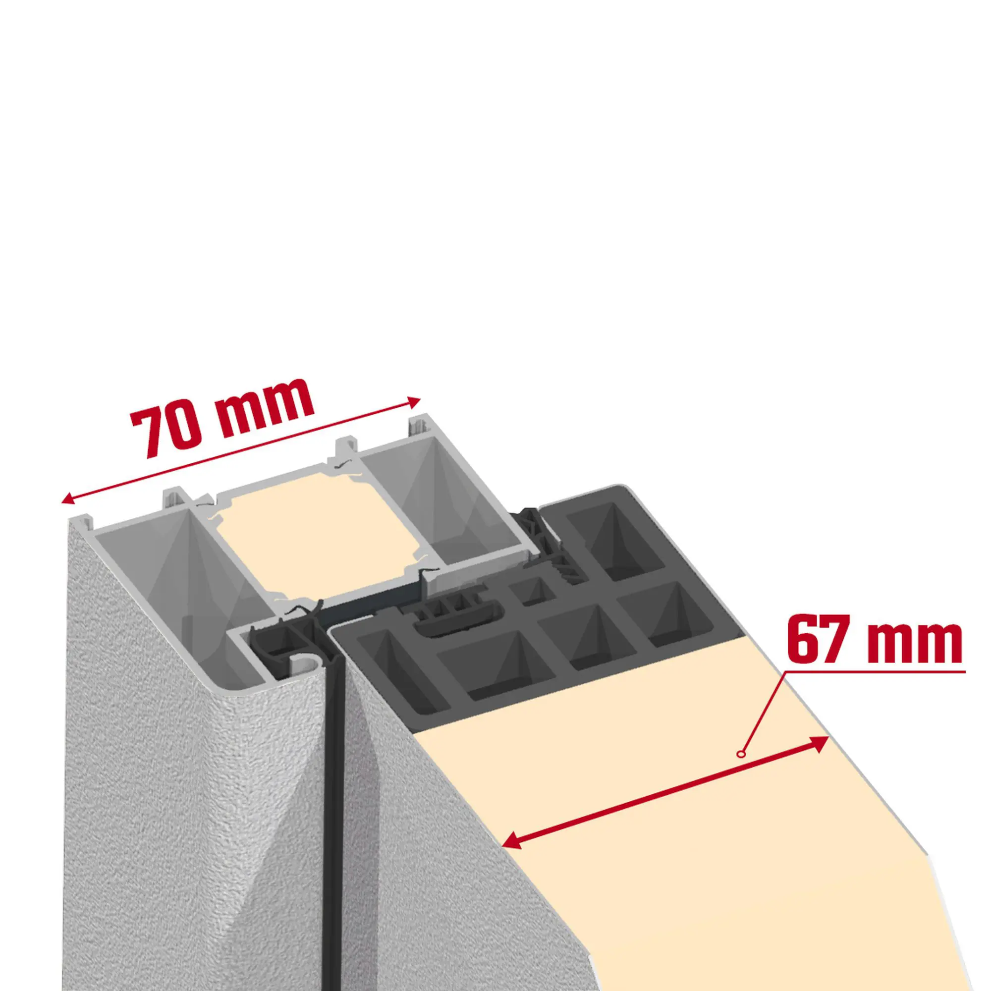 Splendoor Haustür Passivedoor Premium B05 RC2 Weiß DIN Rechts 110 x 210 cm