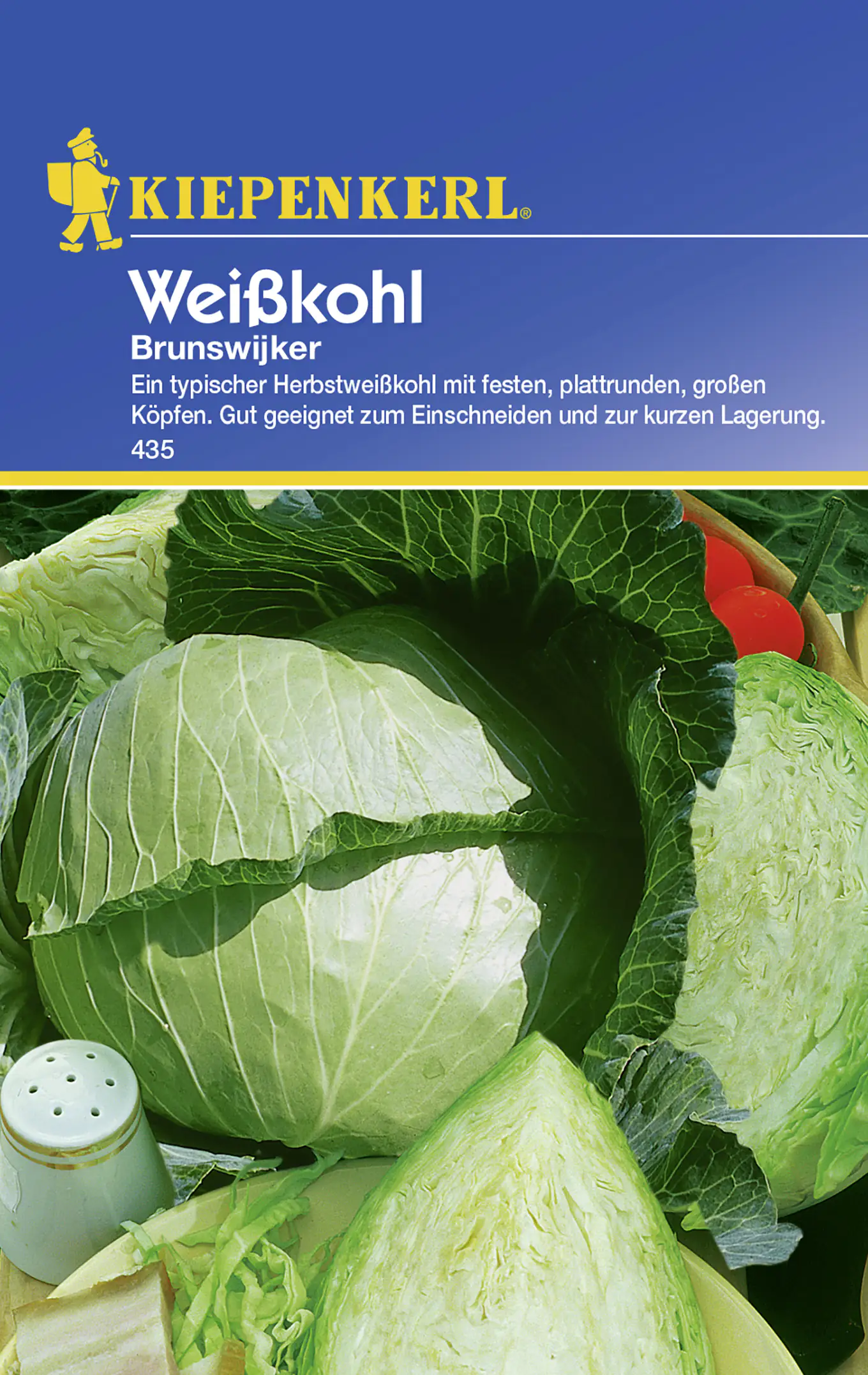 Kiepenkerl Weißkohl Brunswijker Brassica oleracea var. capitata f. alba, Inhalt: ca. 50 Pflanzen