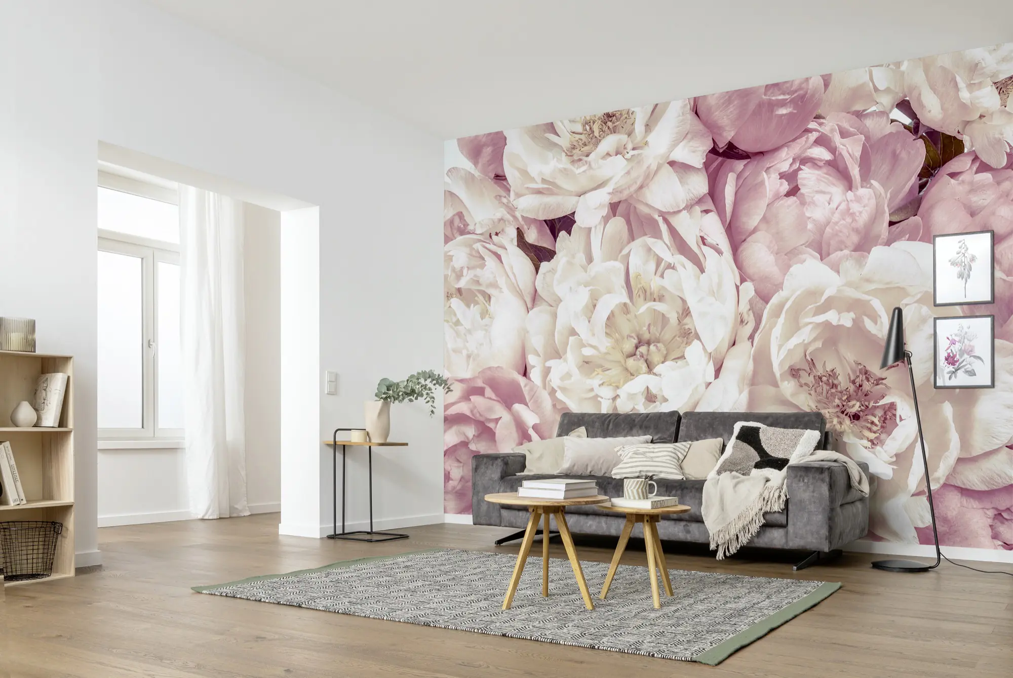 Komar Vlies Fototapete Peonies 368 x 248 cm 