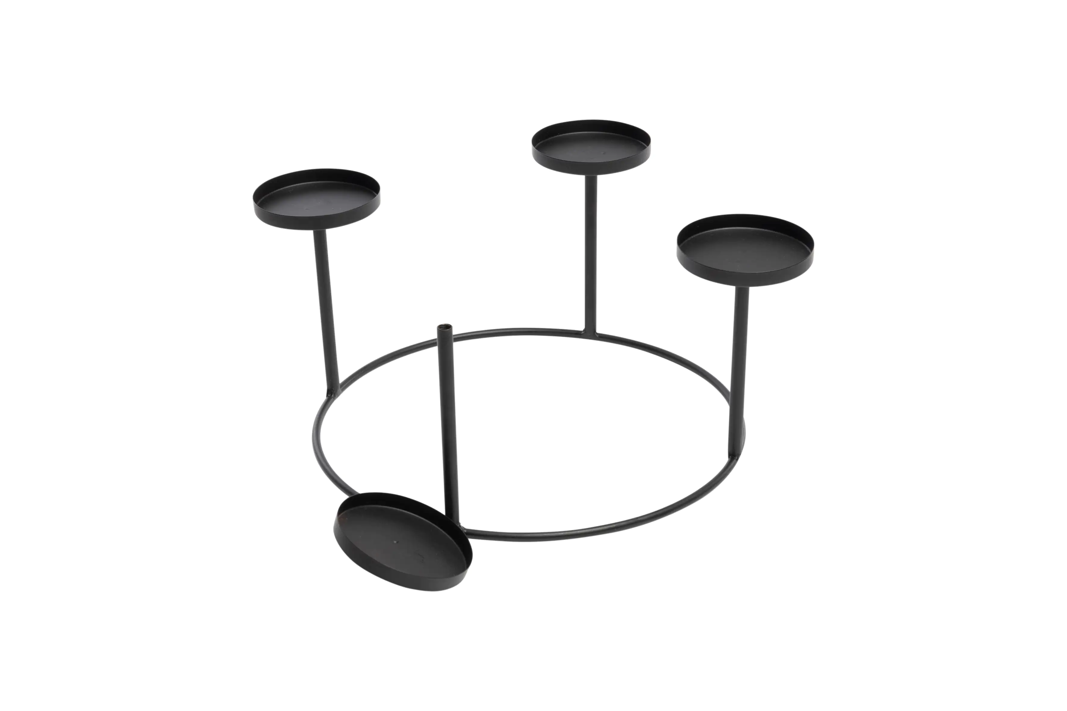 Freese Metall-Adventsring, 4er schwarz Ø 35,5 cm Freese Metall-Adventsring, 4er schwarz Ø 35,5 cm