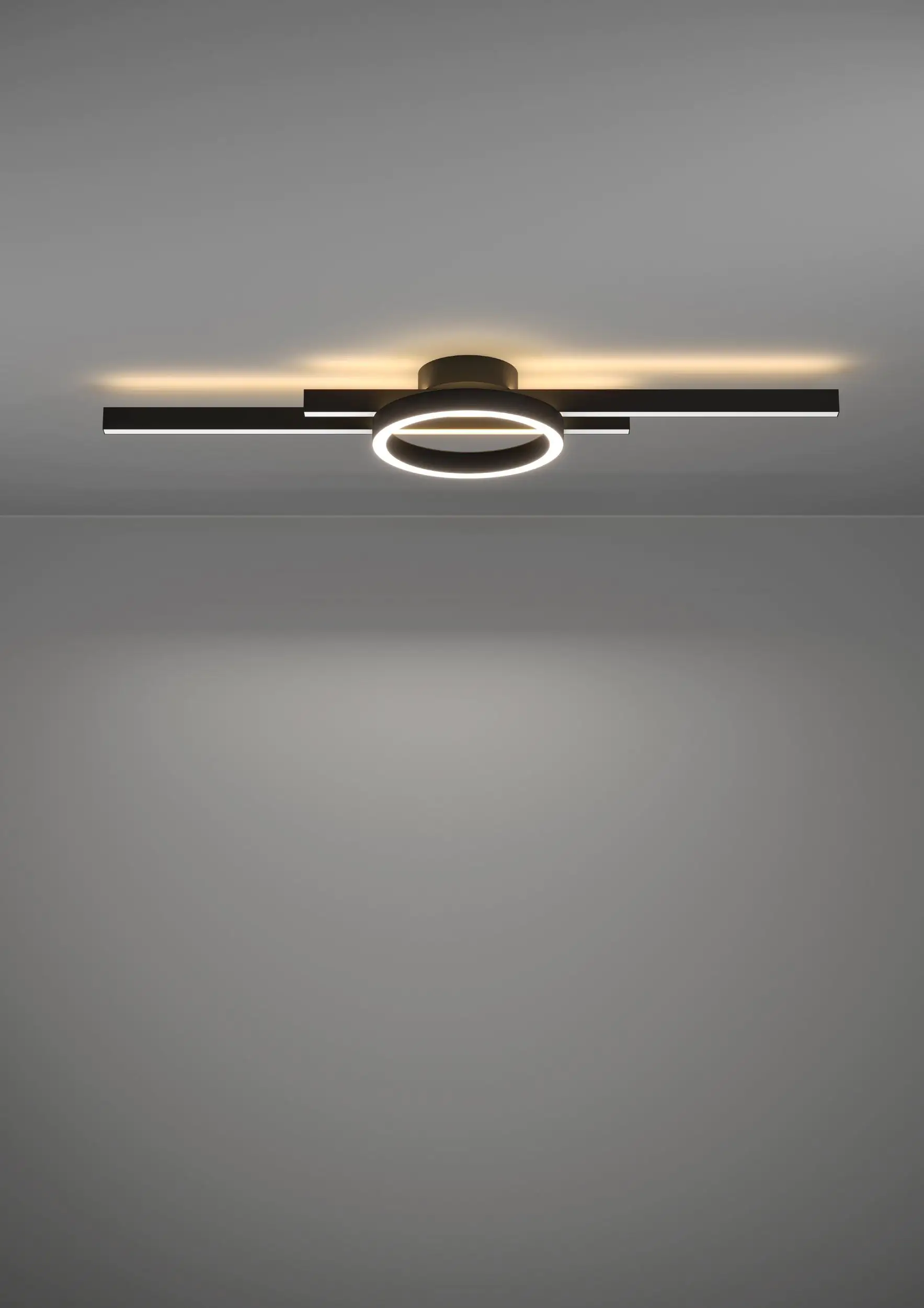 Eglo LED Deckenleuchte Amandolo schwarz weiß 77,5 x 20 cm