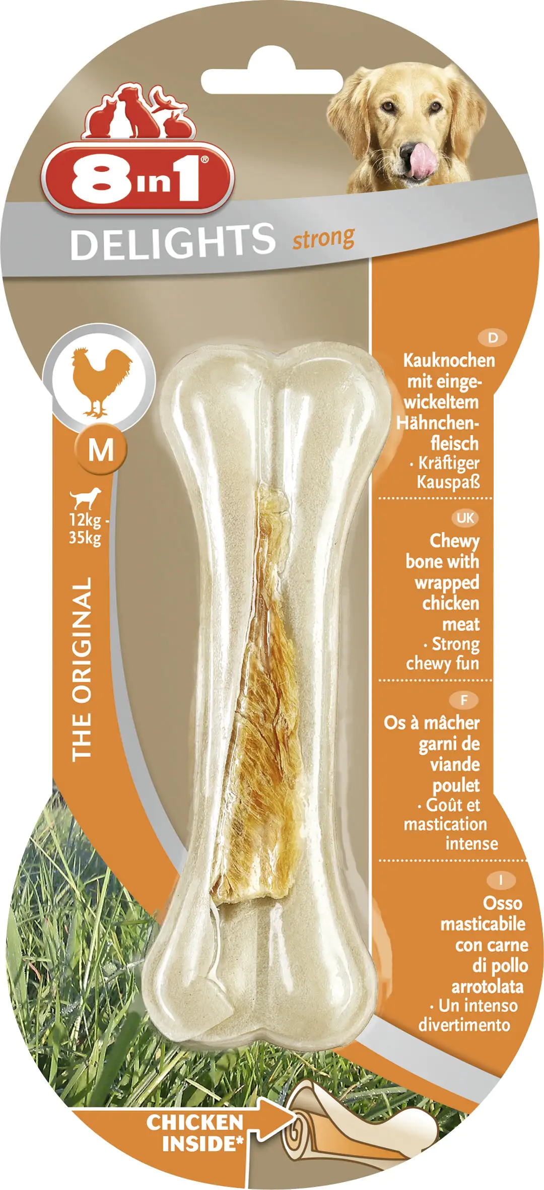 4048422110781_384112 8in1 Delights Strong Kauknochen M - 1 Stück