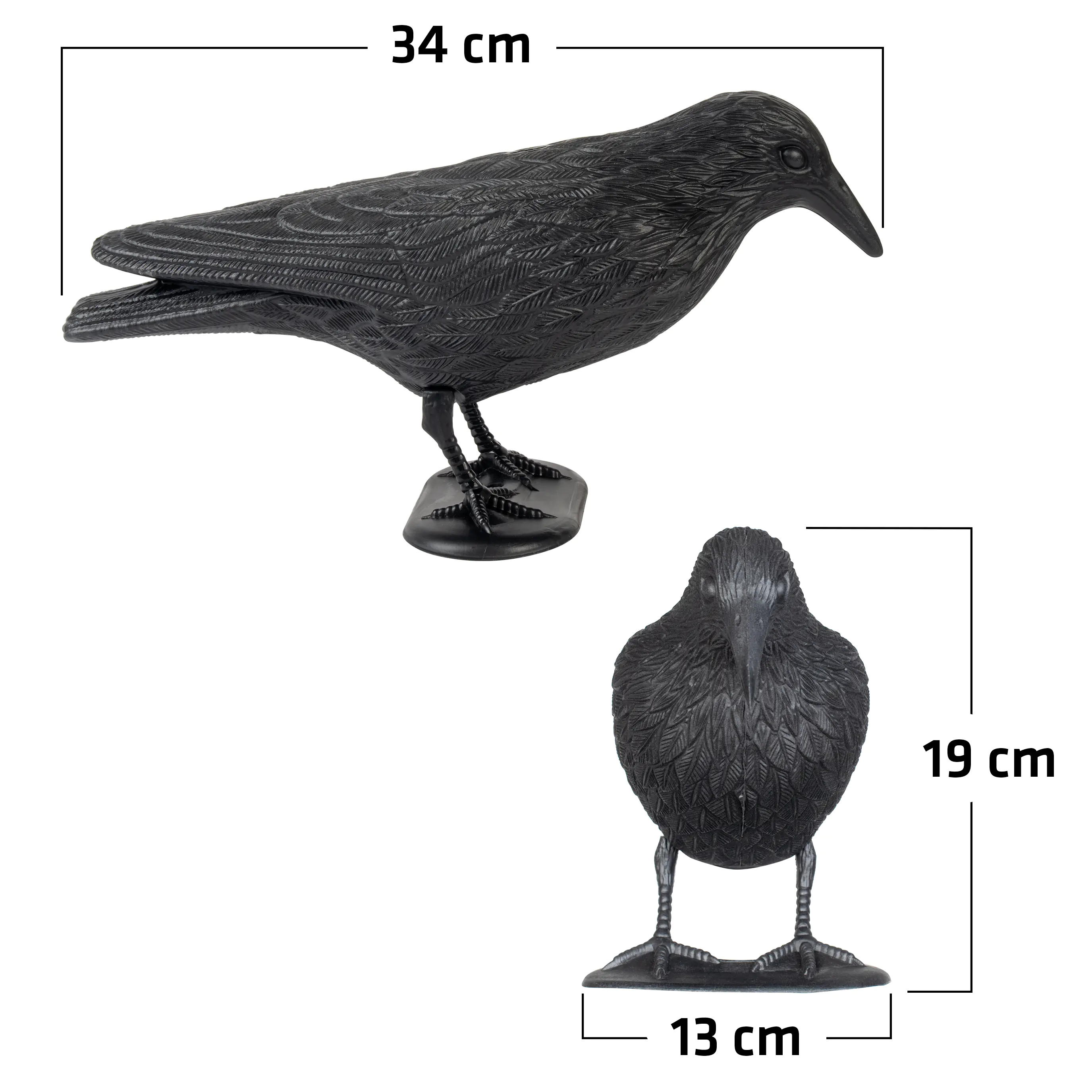 Gardigo Vogelabwehr Krähe schwarz