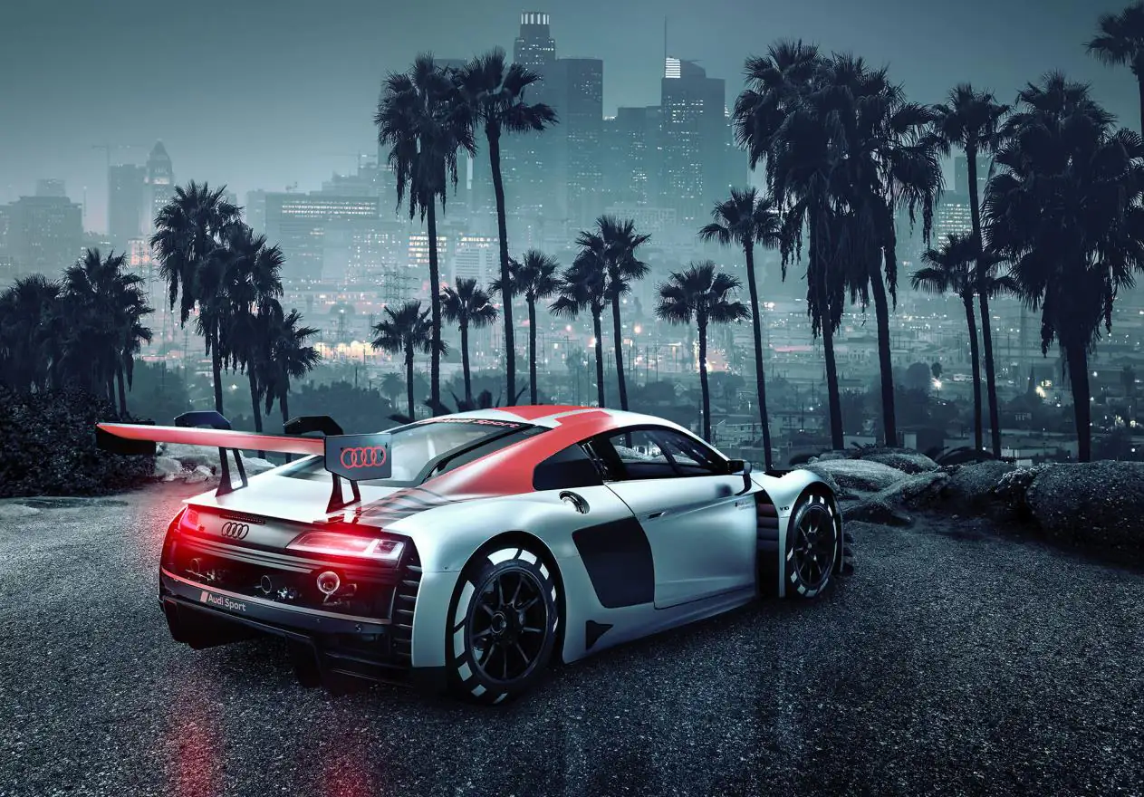 Komar Fototapete Audi R8 Los Angeles 368 x 254 cm 