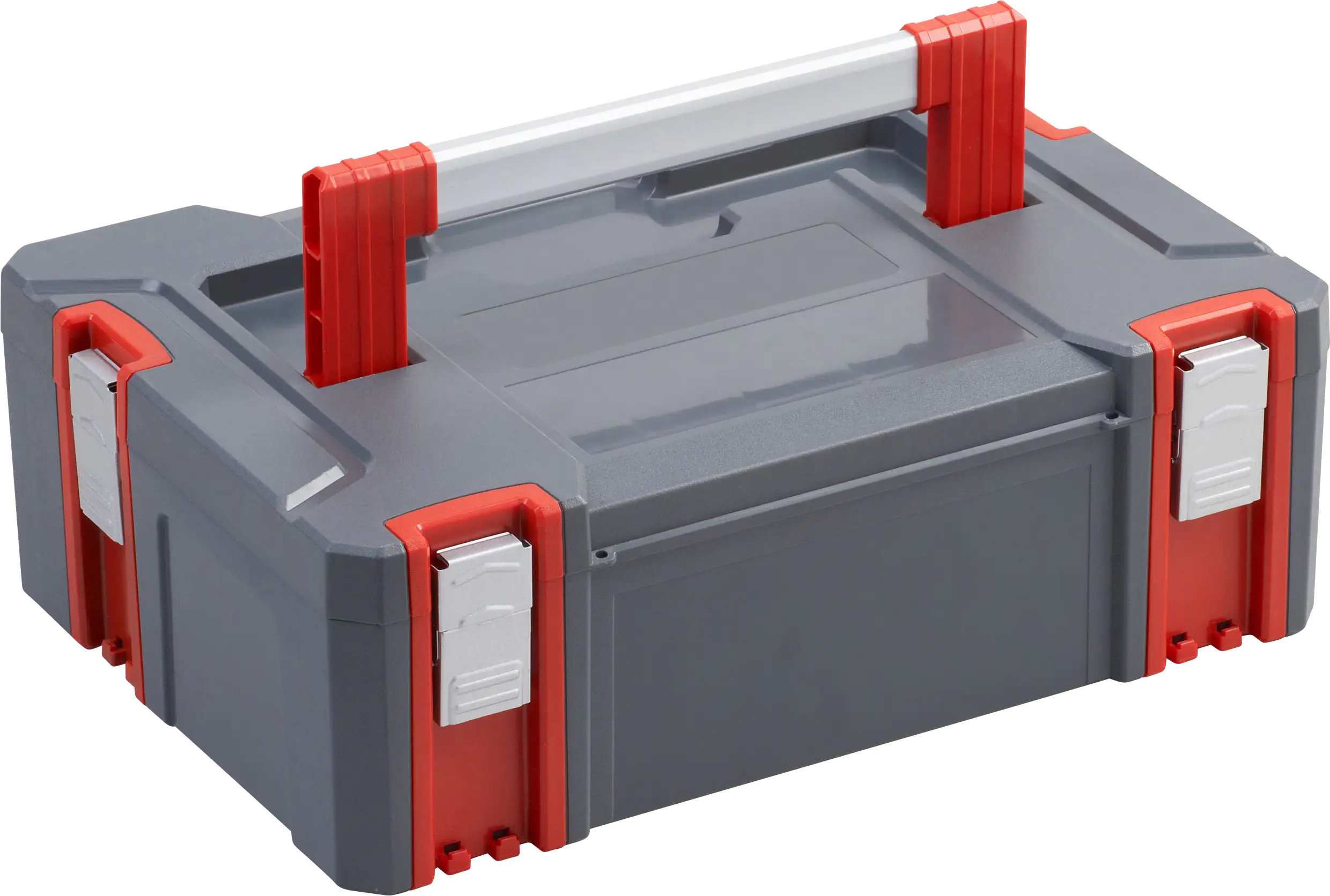 Primaster Systembox 44 x 31 x 15 cm unbestückt grau-rot Primaster Systembox 44 x 31 x 15 cm unbestückt grau-rot