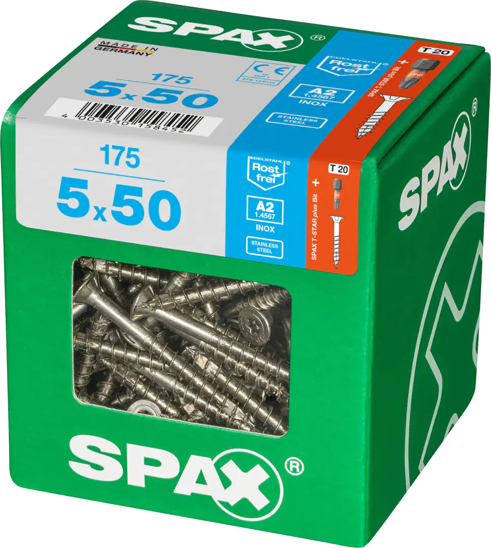 Spax Universalschrauben 5.0 x 50 mm TX 20 - 175 Stk.
