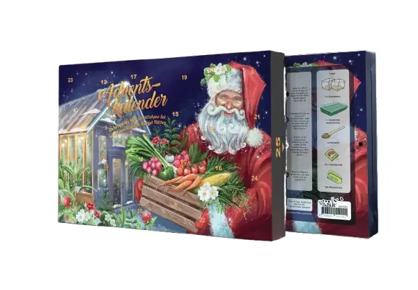 Saatgut Adventskalender Gewächshaus mit komplettem Mini Gewächshaus Set Saatgut Adventskalender Gewächshaus mit komplettem Mini Gewächshaus Set