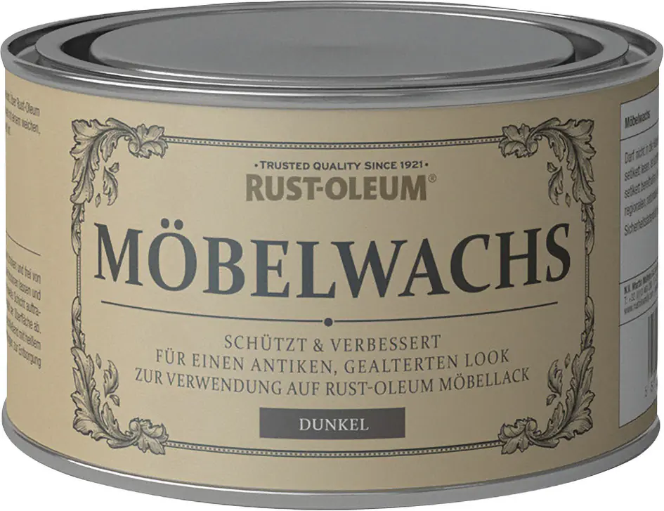 Rust-Oleum Kreidefarbe Möbelwachs 400 ml schwarz