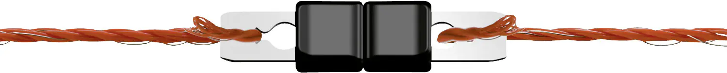 Kerbl Litzclip Litzenverbinder 3mm gerade aus Edelstahl 10 Stück