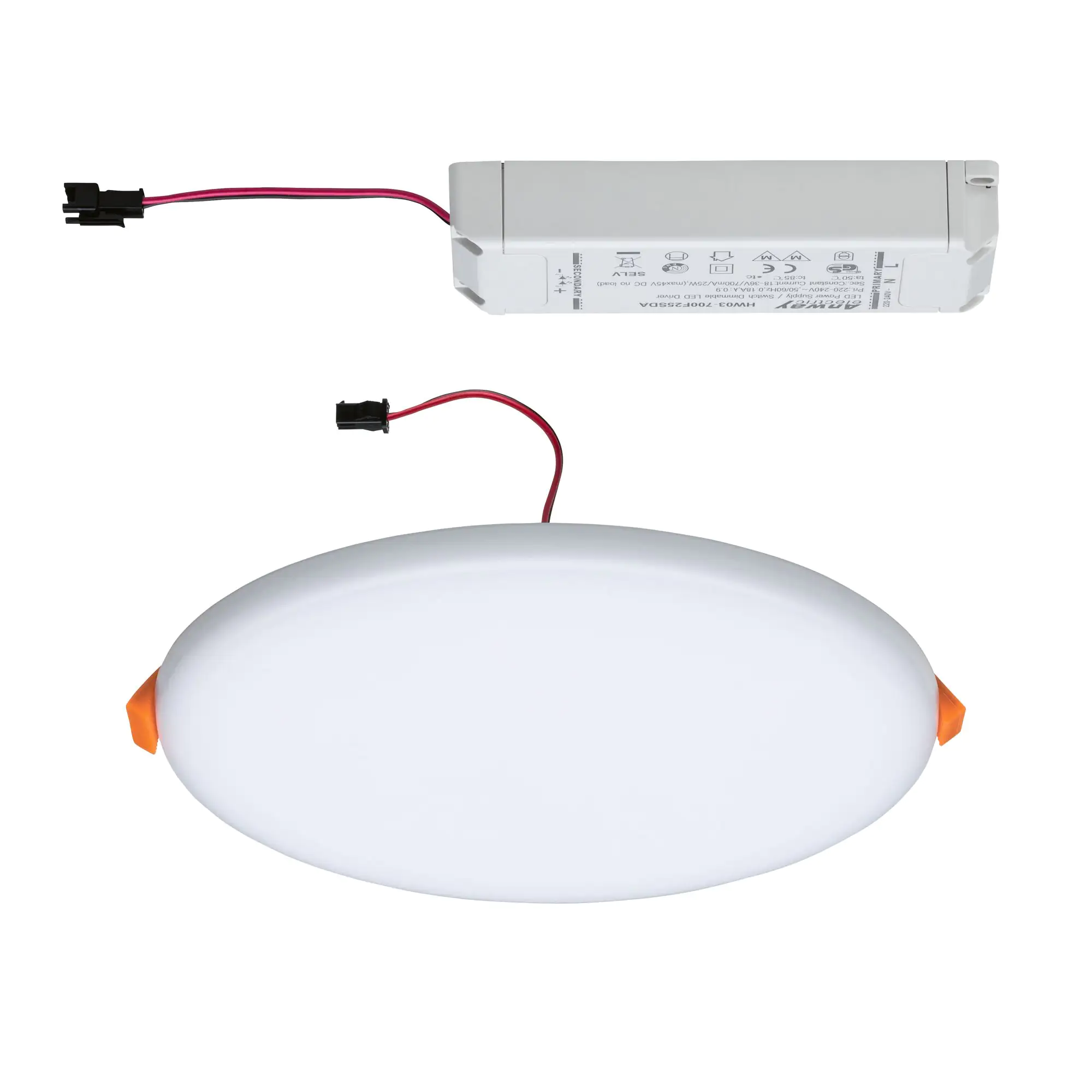 Paulmann Einbauleuchte LED Veluna Varifit rund Ø 18,5 cm 17 W satin