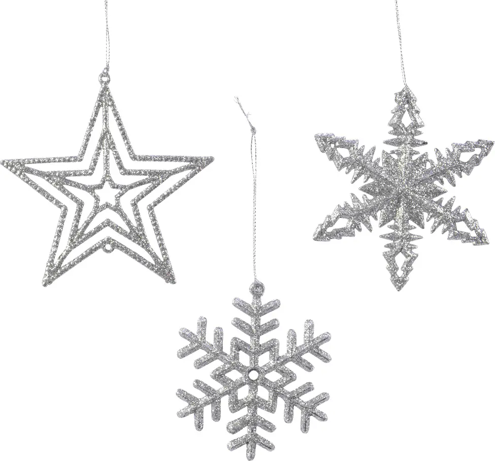 Kaemingk silberne Weihnachtsanhänger