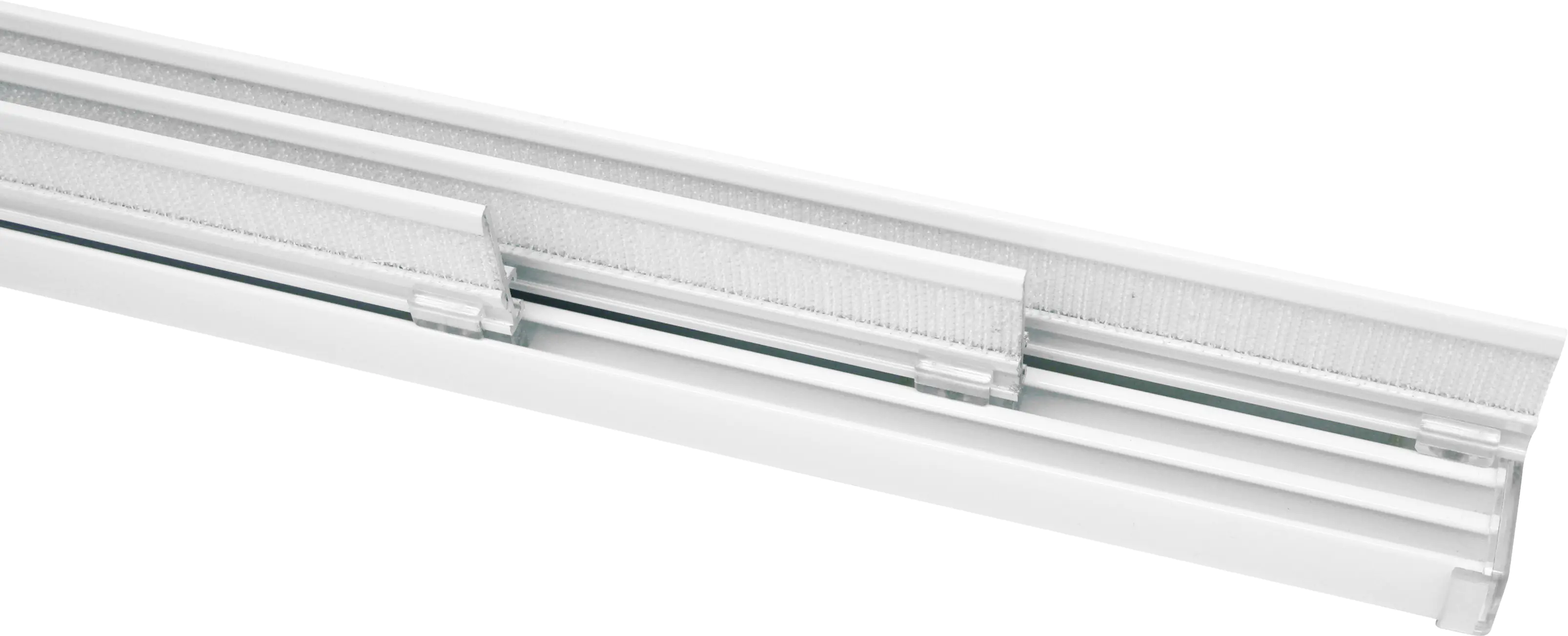 Gardinia Flächenvorhangschiene Komfort Komplett-Set 3-läufig weiß 170 cm