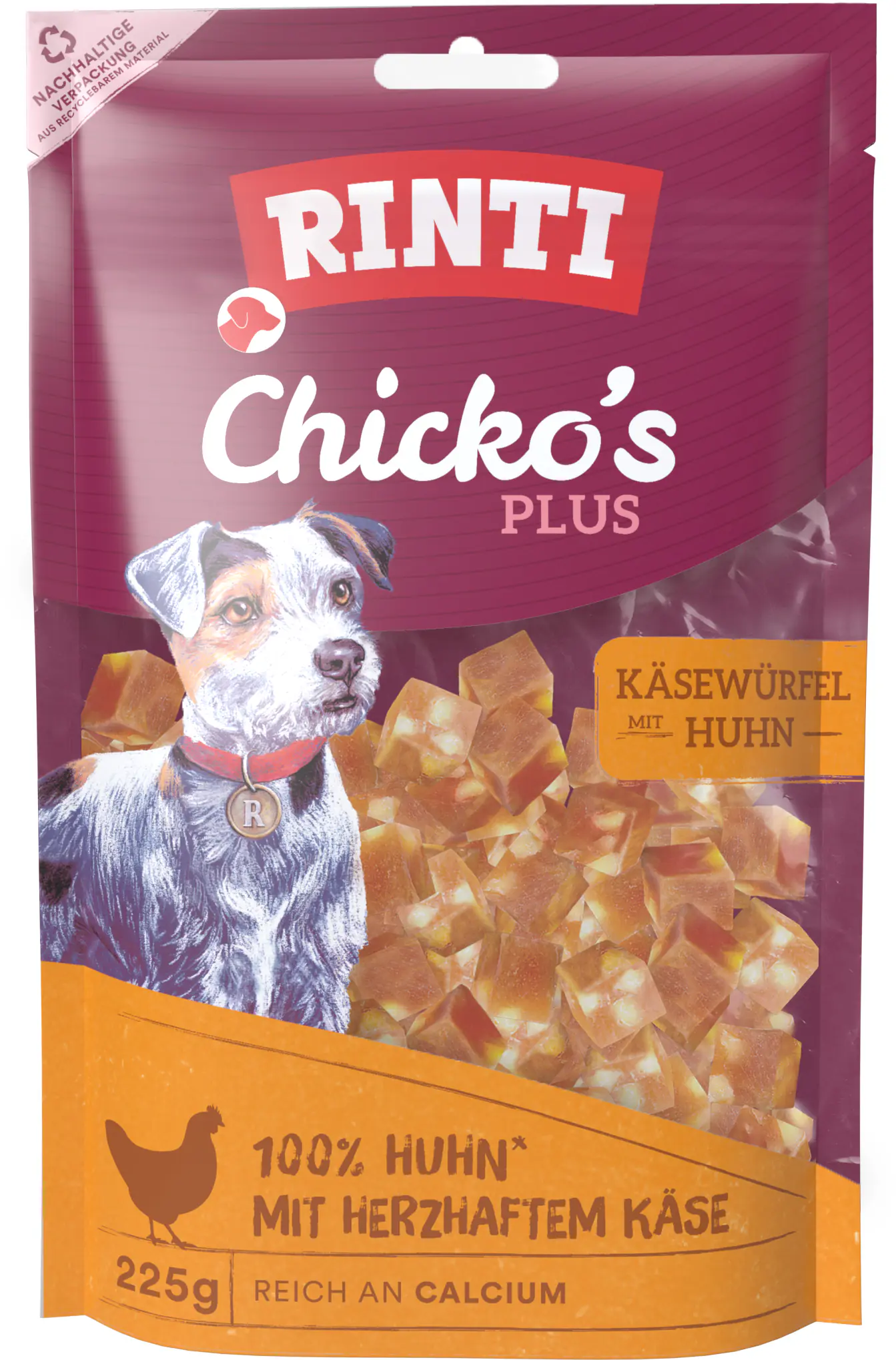 Rinti Hundesnack Chicko mit Käse + Huhn 225 g