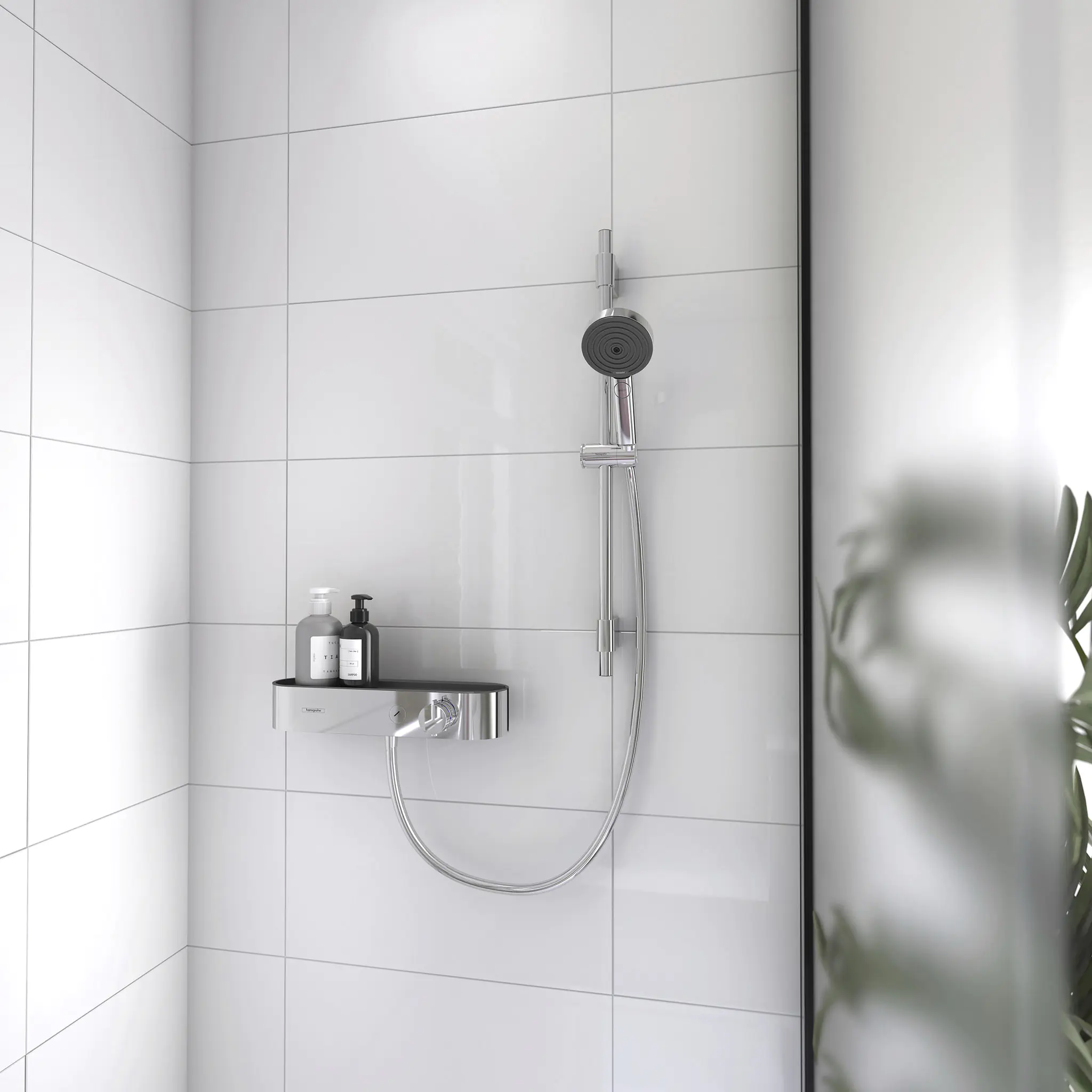Hansgrohe Handbrause-Set 3 Strahlarten Pulsify Select S EcoSmart chrom