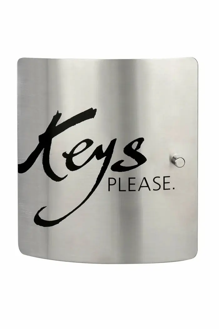 Burg Wächter Schlüsselkasten 6205/10 Ni mit Magnetverschluss - 24 x 21 cm edelstahl/schwarz