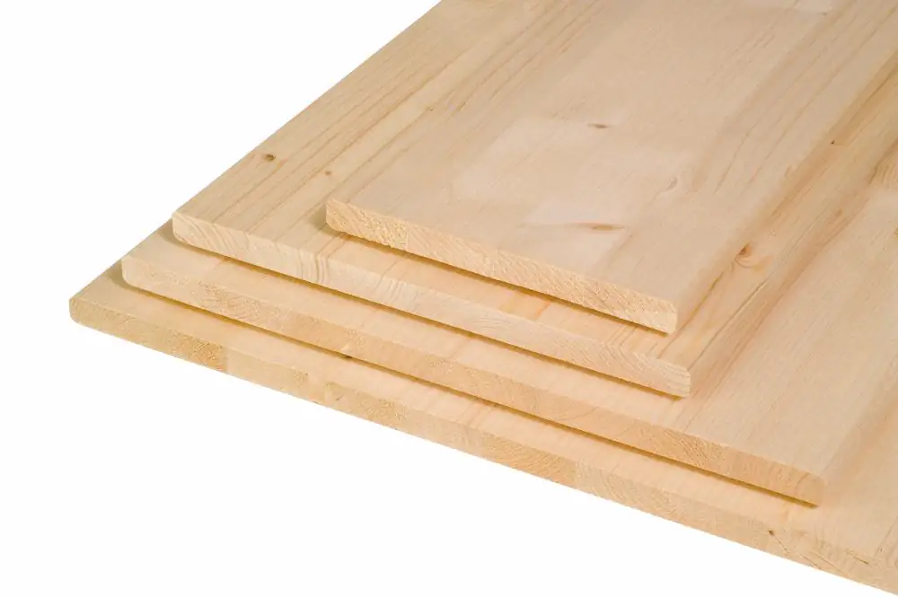 Massivholzplatte Fichte Oberfläche geschliffen 120 x 30 cm 18 mm