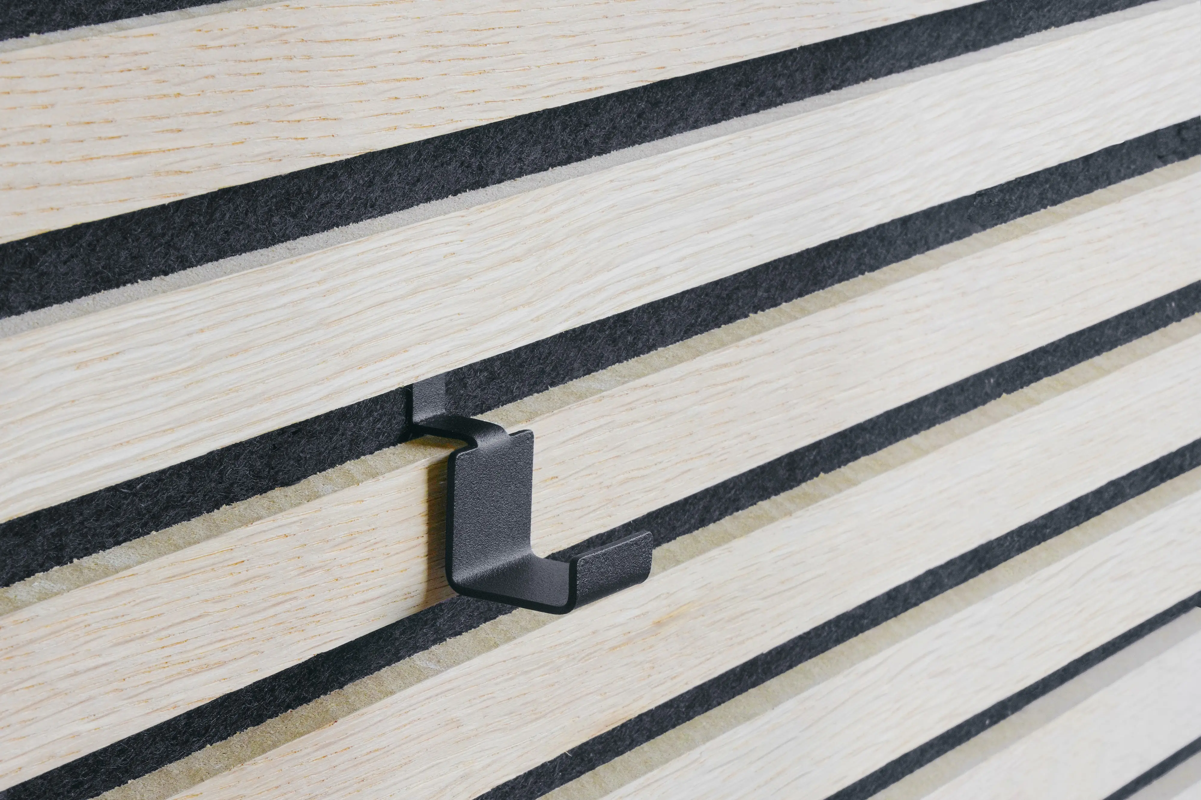 Dolle Haken für Akustikpaneele 4,4 x 4 x 2,5 cm schwarz 2 Stück