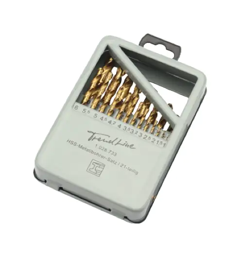 TrendLine Bohrer-Set für Metall 21-teilig Rundschaft TrendLine Bohrer-Set für Metall 21-teilig Rundschaft