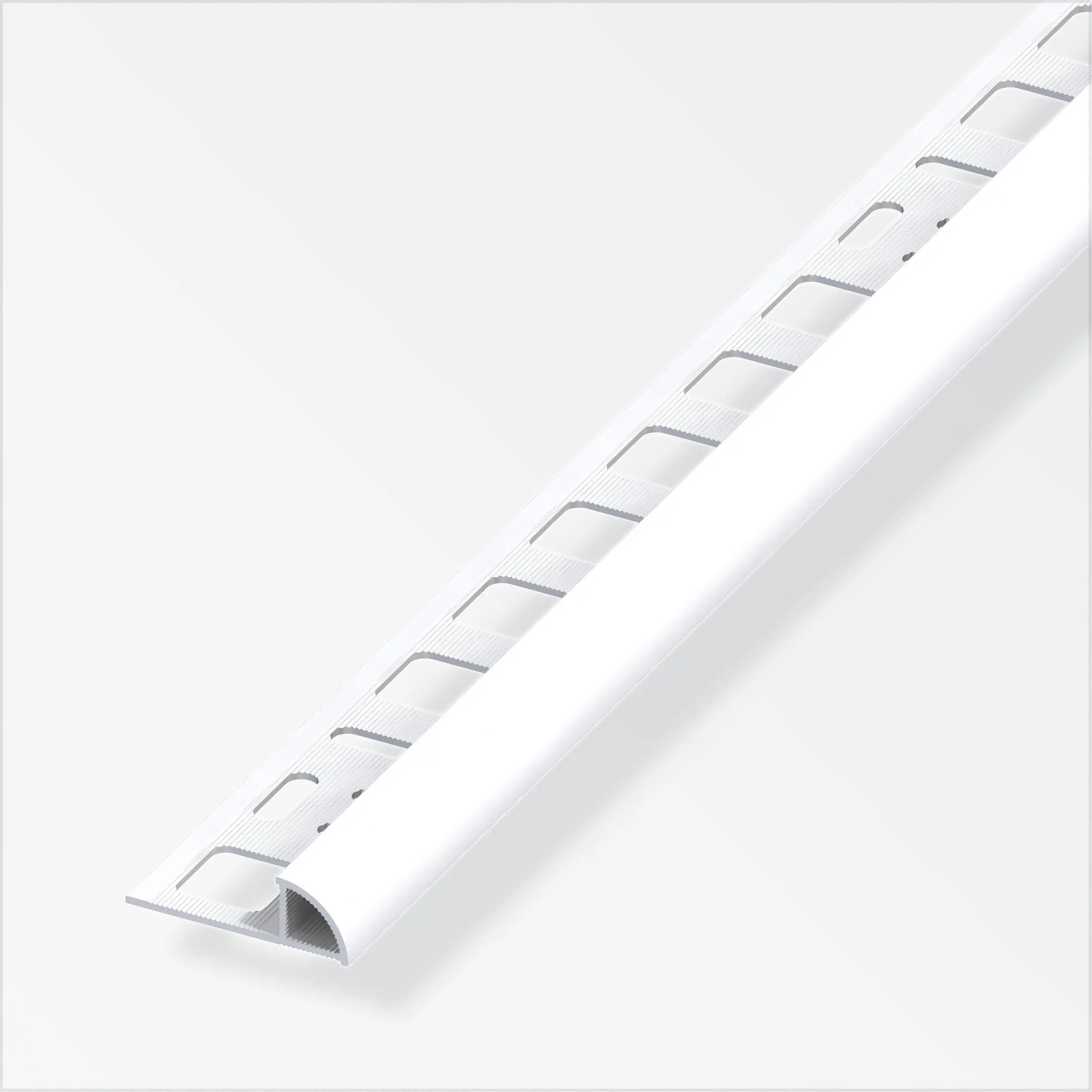 alfer Viertelkreisprofil PVC glatt brilliantweiß alfer Viertelkreisprofil PVC glatt brilliantweiß