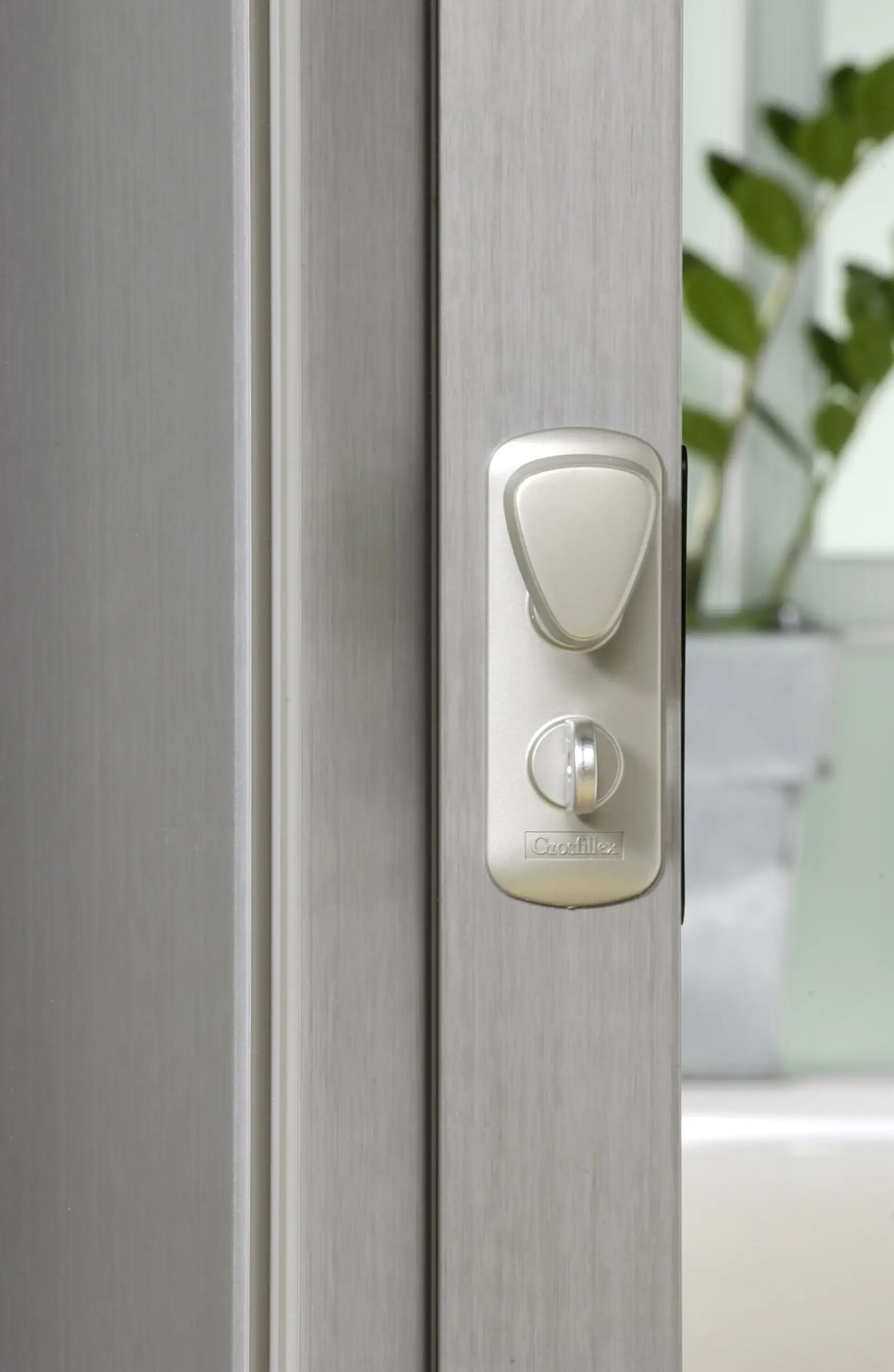 Grosfillex Falttüre Spacy Aluminium Optik 84 x 205 cm