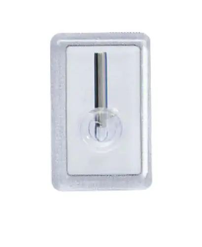 Wenko Gardinenhaken Kunststoff, transparent, 4er-Set