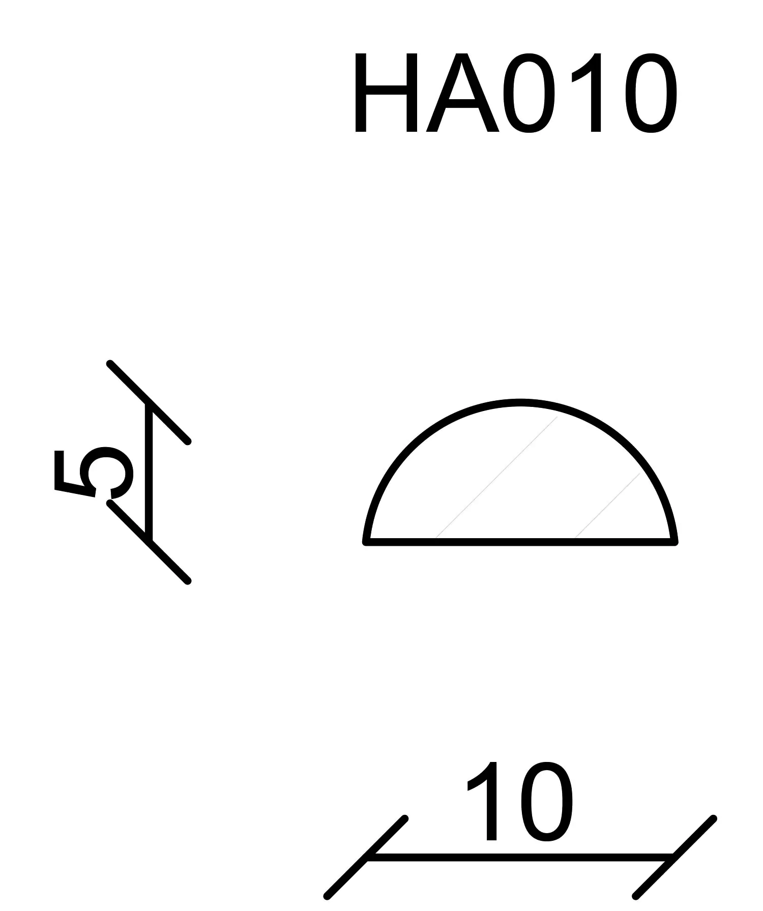 FN Neuhofer Halbrundstab 100 cm 10 x 5 mm Fichte/Kiefer