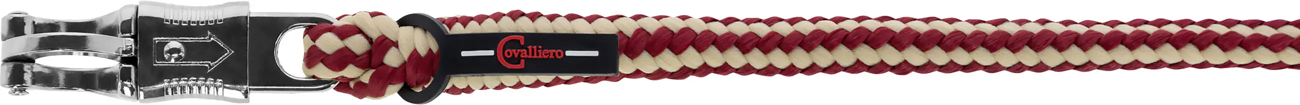 Kerbl Pferde-Führstrick Hippo Panikhaken bordeaux/beige