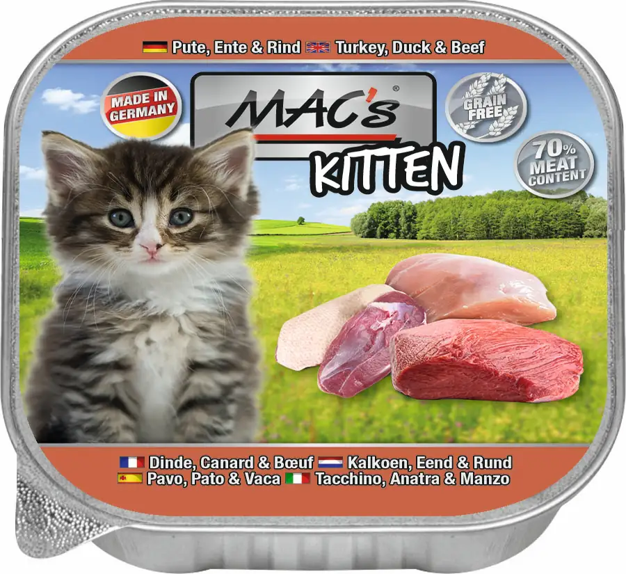 Macs Cat Kitten Pute, Ente & Rind 100 g
