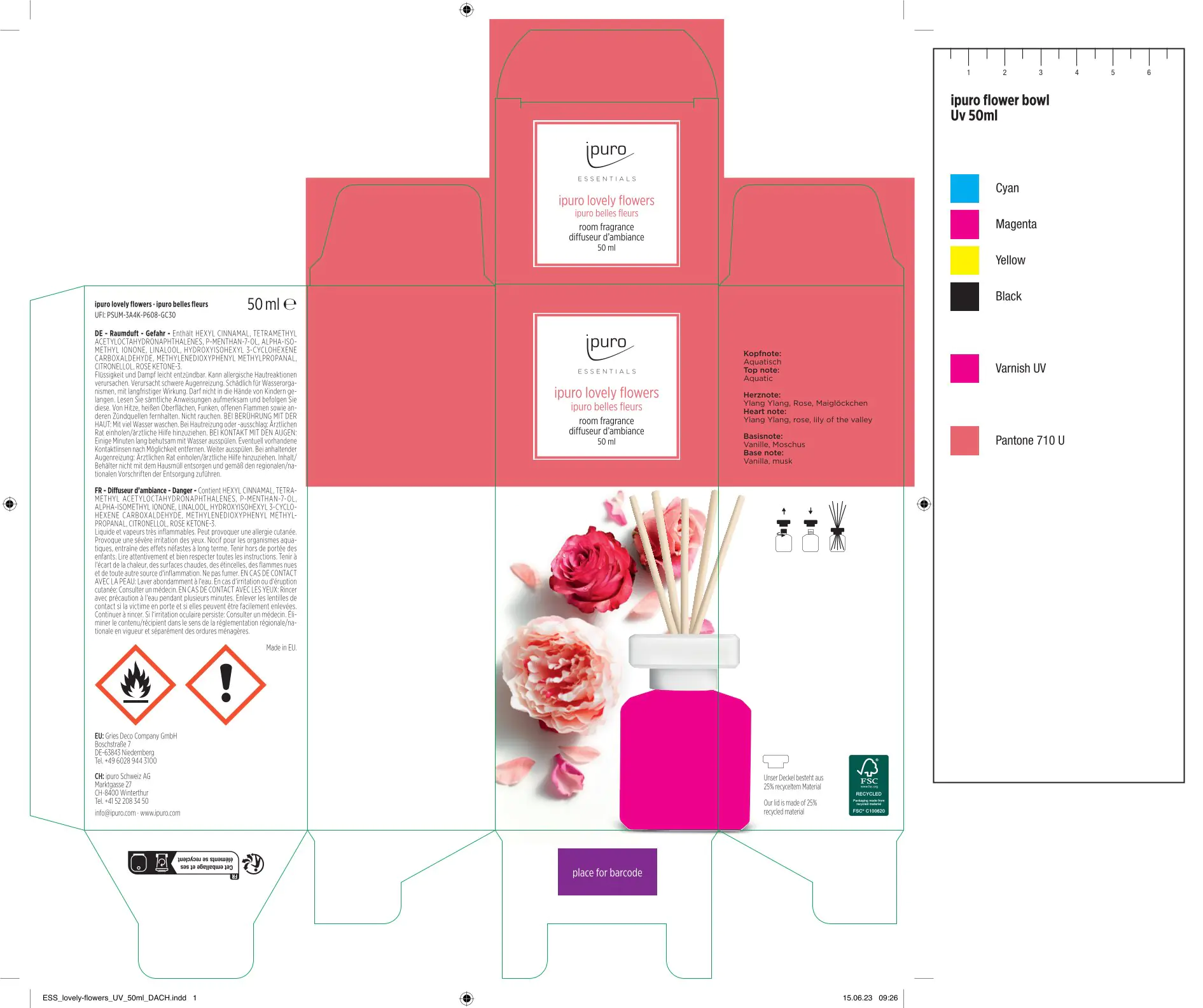 ipuro ESSENTIALS Raumduft Lovely Flowers 50 ml