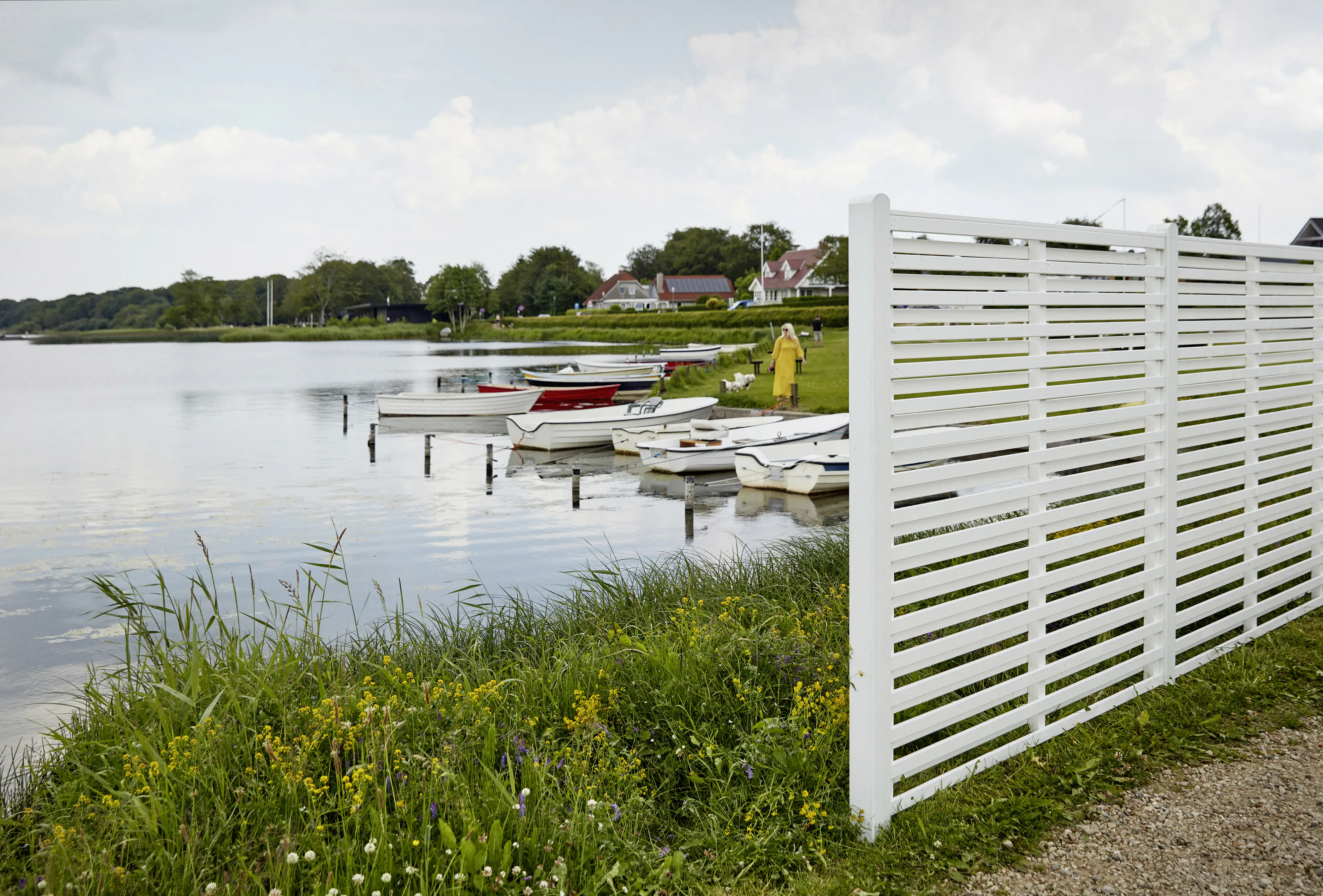 Plus Zaun Osaka 180 x 180 cm RAL 9010 Weiß