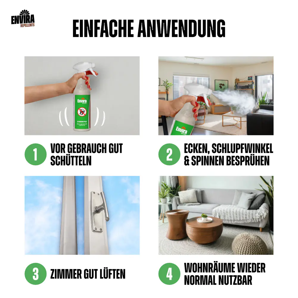 Envira Spinnen Abwehrspray Spinnenspray 500 ml Envira Spinnen Abwehrspray Spinnenspray 500 ml