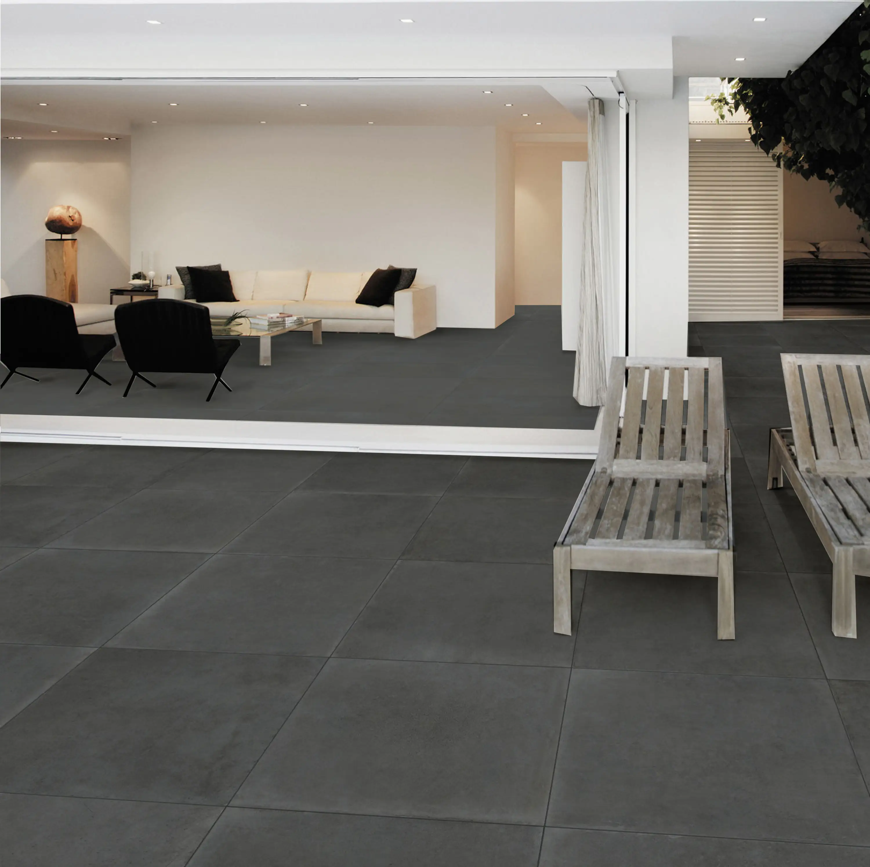 Bodenfliese Feinsteinzeug Absolute 31 x 62 cm anthrazit Bodenfliese Feinsteinzeug Absolute 31 x 62 cm anthrazit