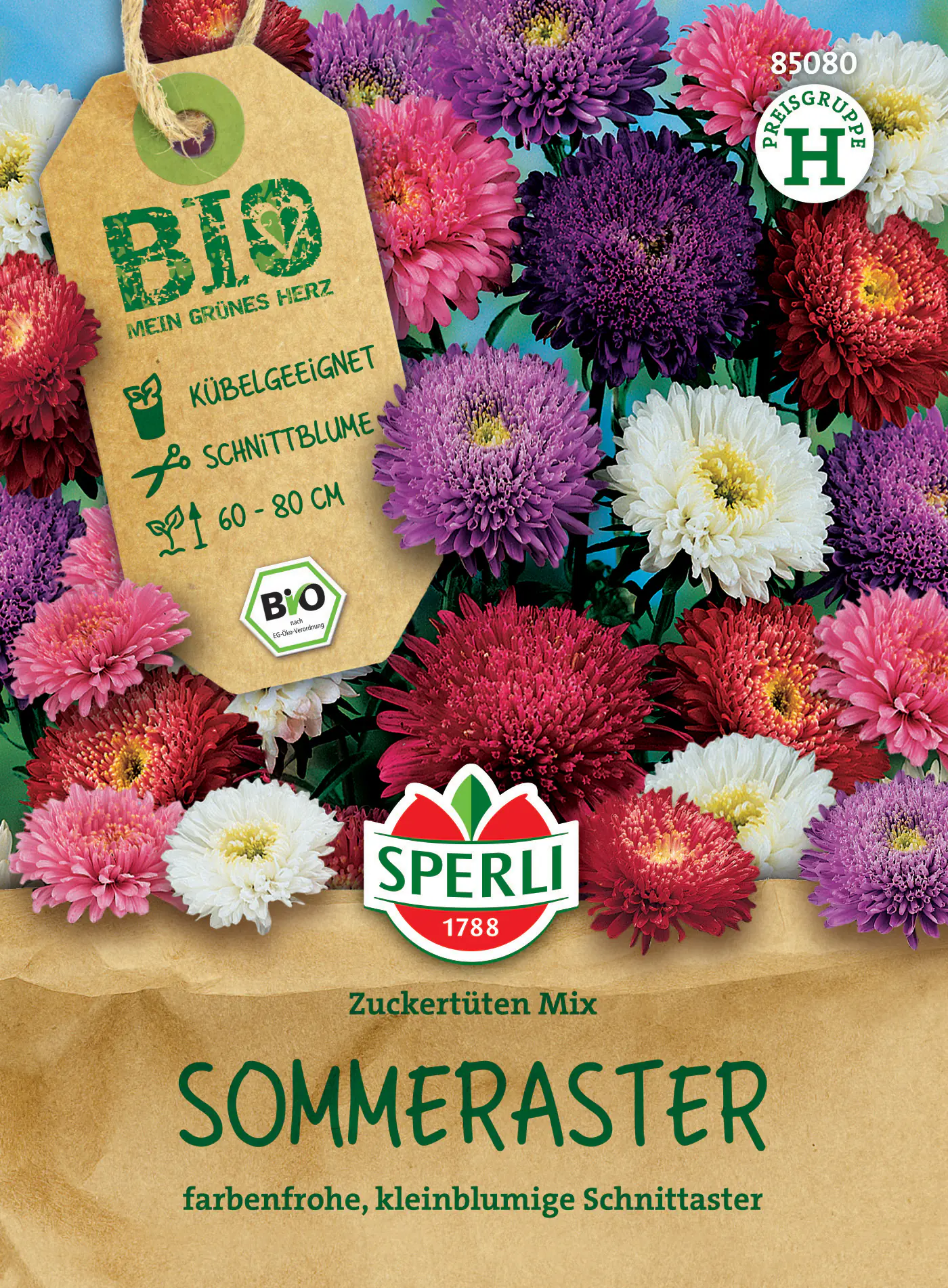 Sperli Saatgut BIO Sommeraster für ca. 35 Pflanzen