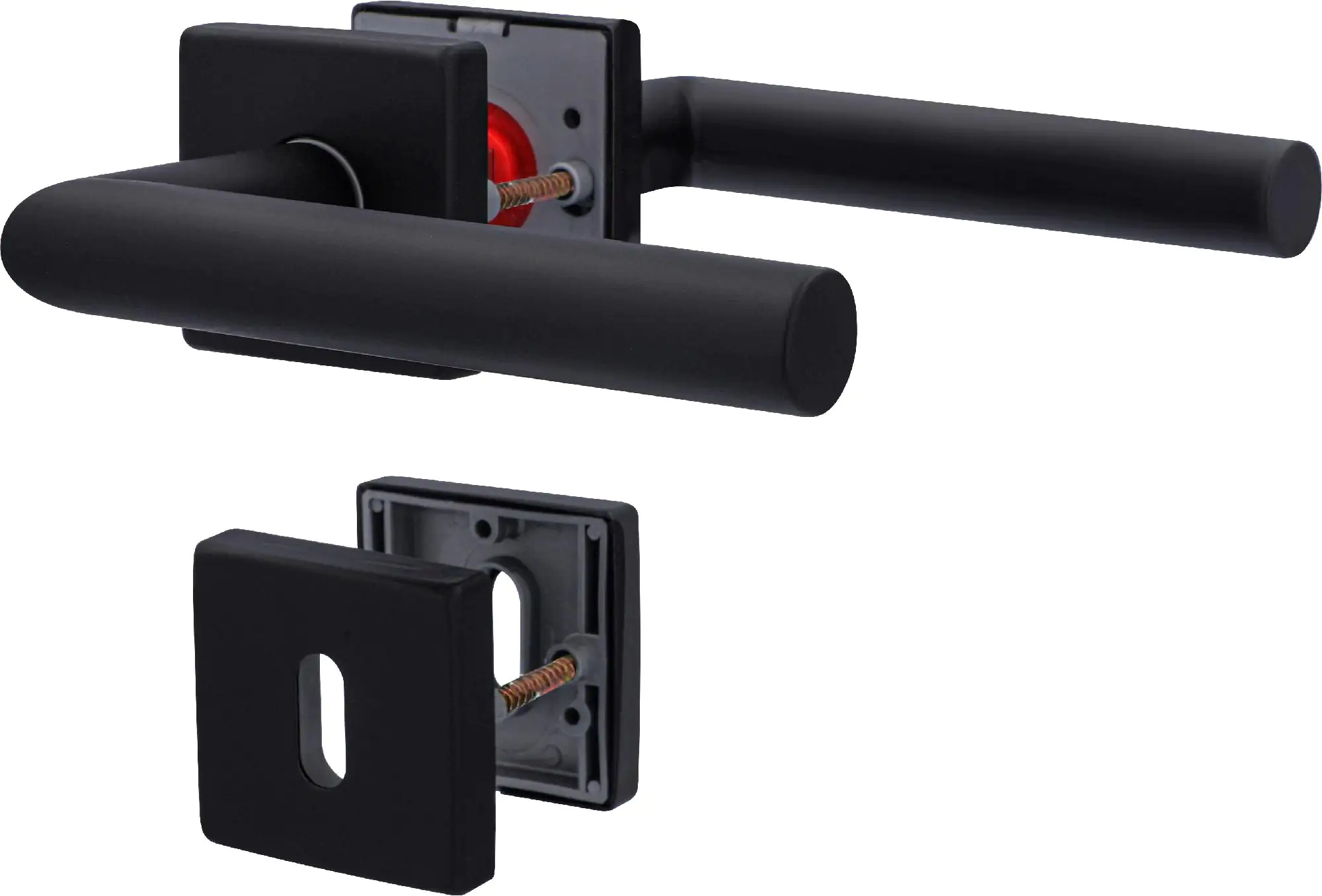 Zimmertürgarnitur Ronaldino Square Set - schwarz