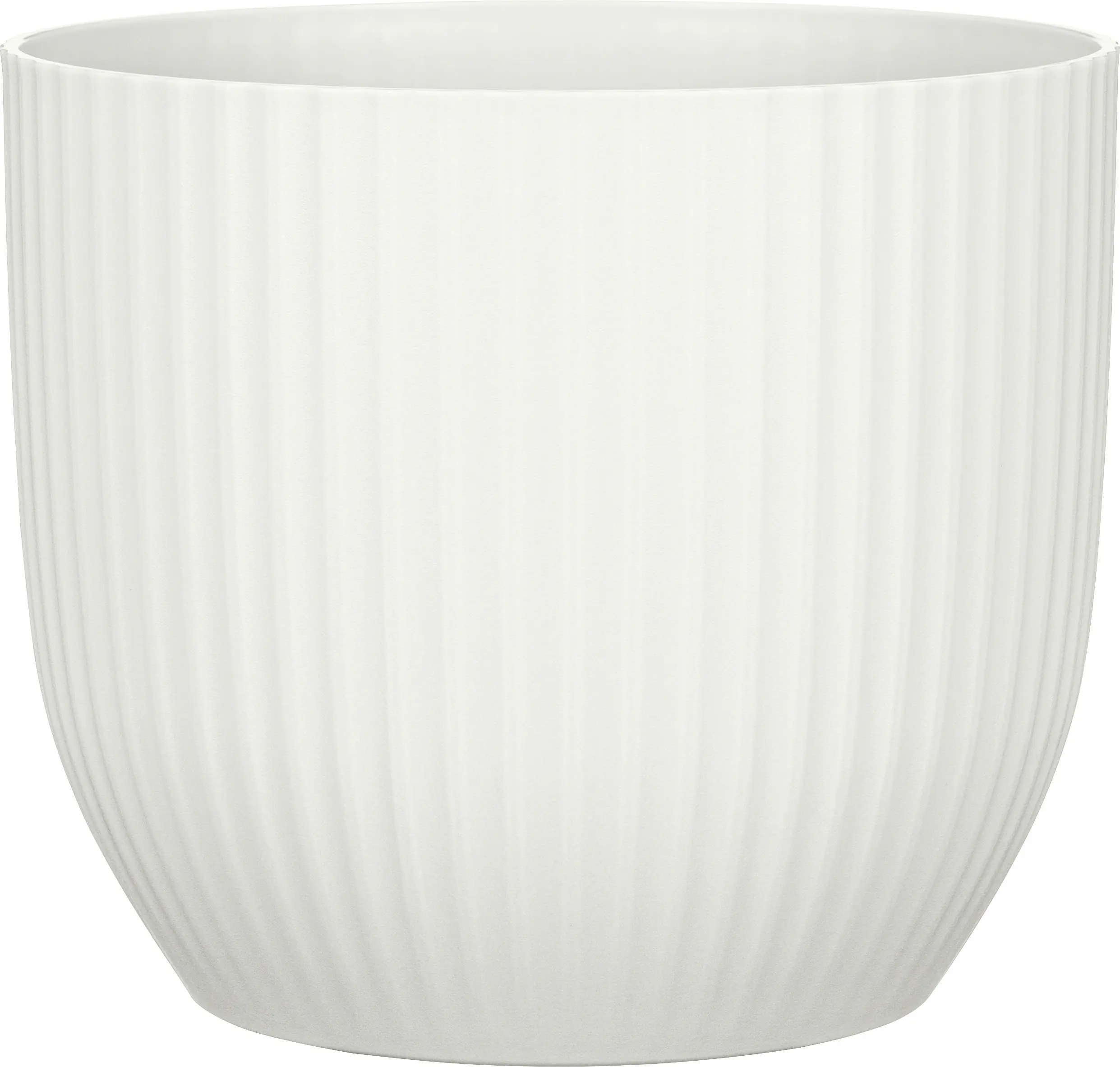 Scheurich Blumentopf Kunststoff Ø 17,6 x 15,4 cm chalk white