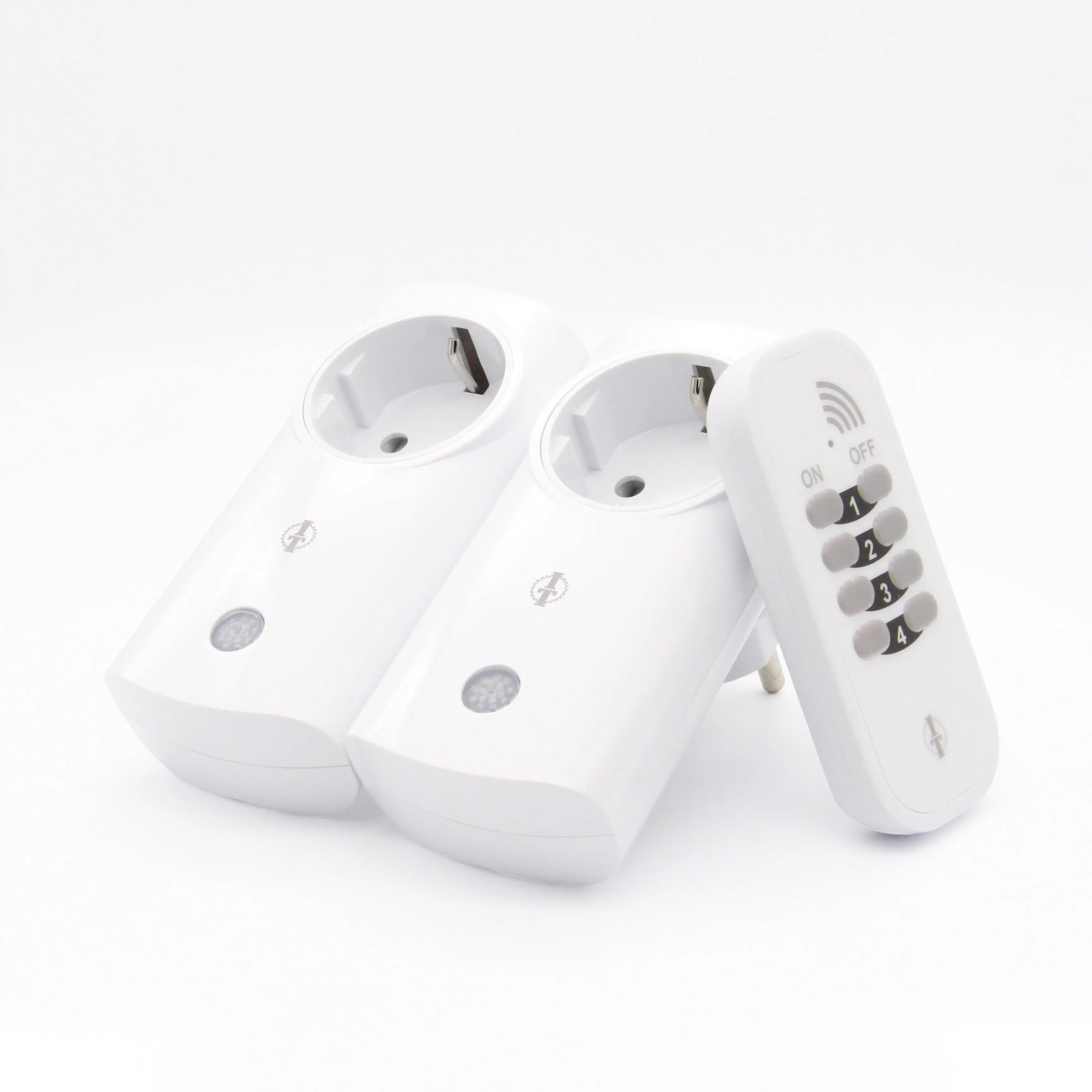 Intertechno Funk-Steckdosen IT2P-2300 mit Handsender Smart Home 2er Set 