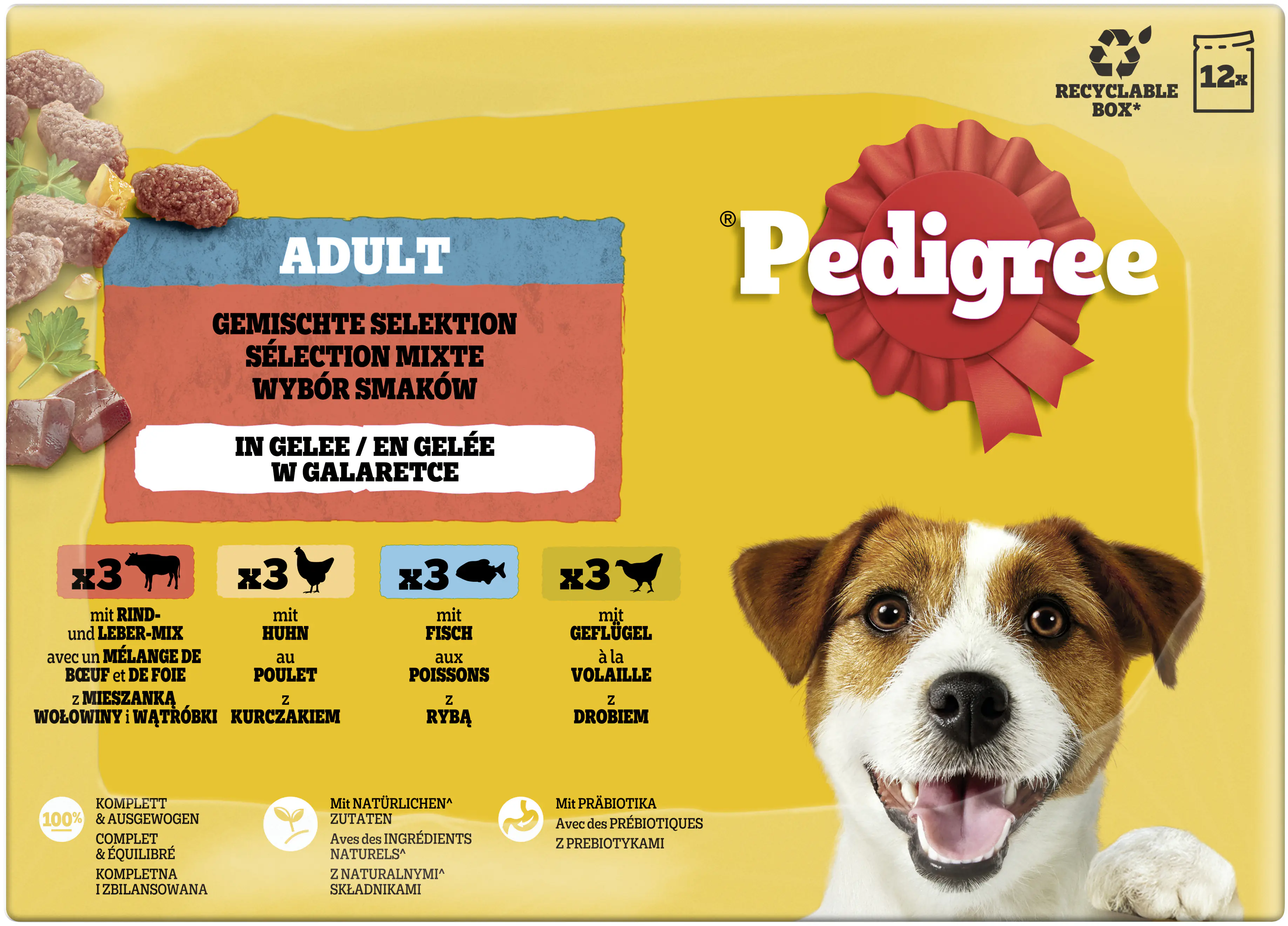 Pedigree Hundenassfutter Adult 12 x 100 g Gemischte Selektion