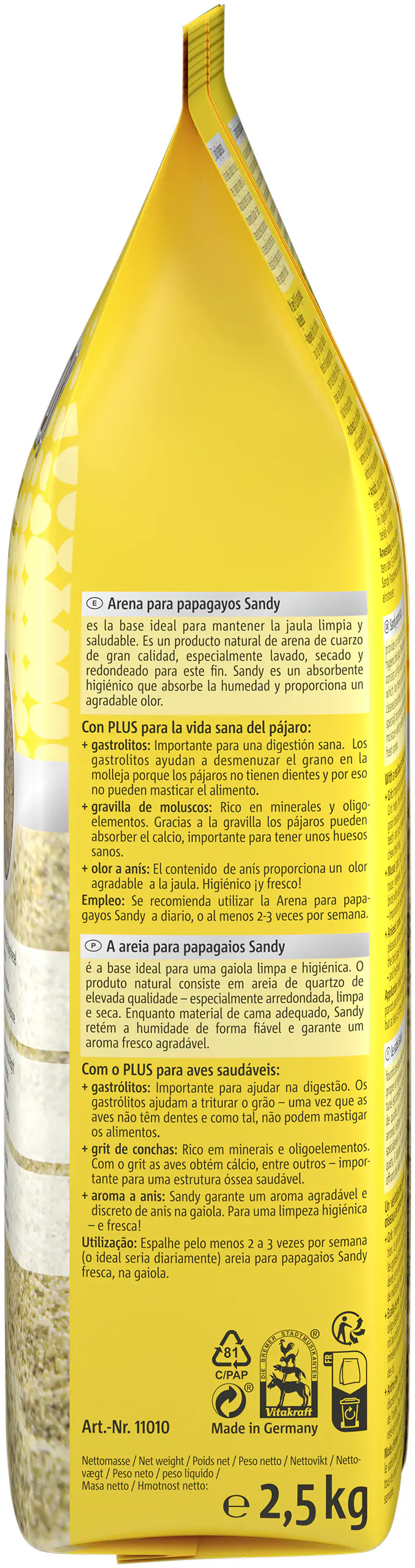 Vitakraft Sandy Papageiensand 2,5 kg
