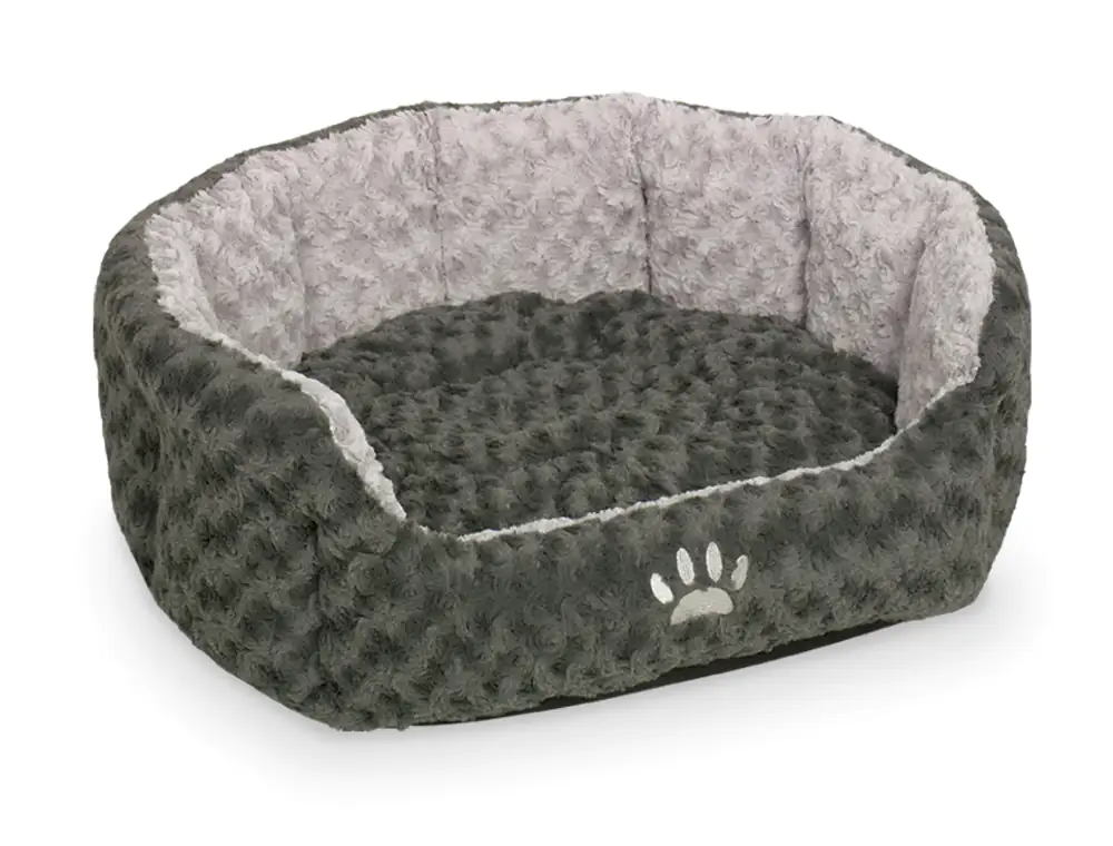 4033766715563 Nobby Komfortbett Seoli oval dunkelgrau/hellgrau