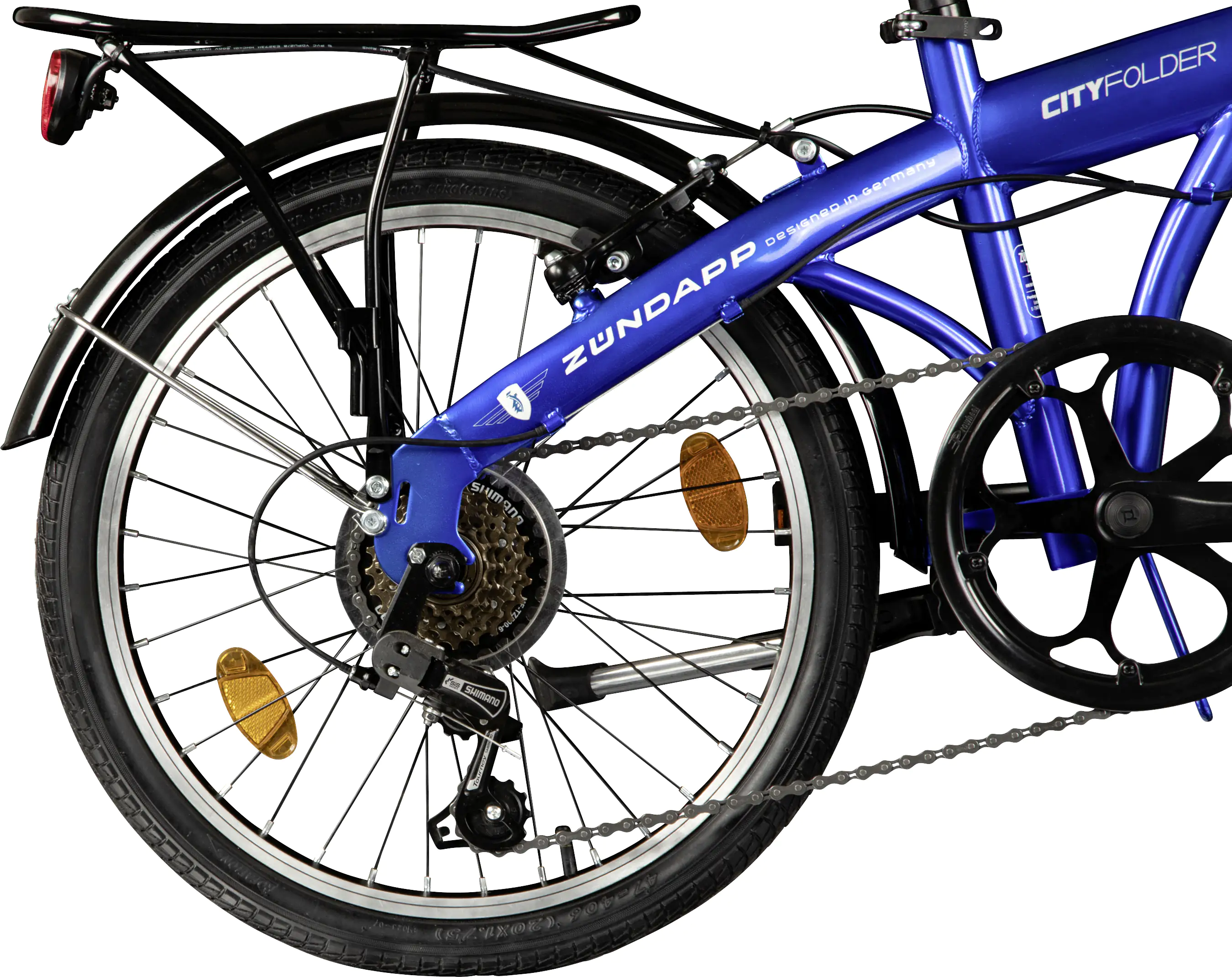 Zündapp Faltrad ZF20 Speed Folder 20 Zoll 6-Gang RH 28,5cm blau