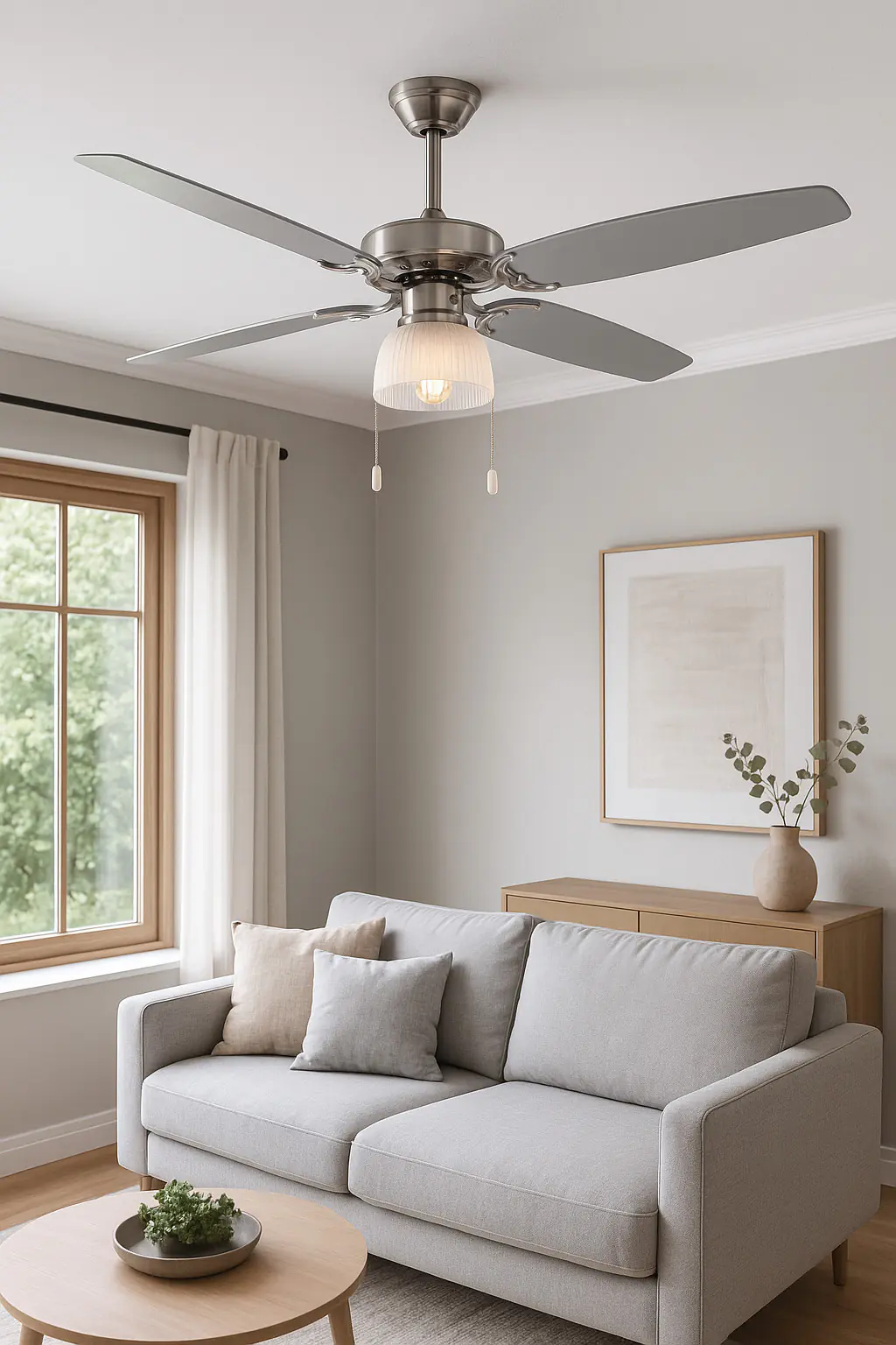 Deckenventilator Lina ca. Ø 105 cm, 40 W, 3 Stufen, weiß