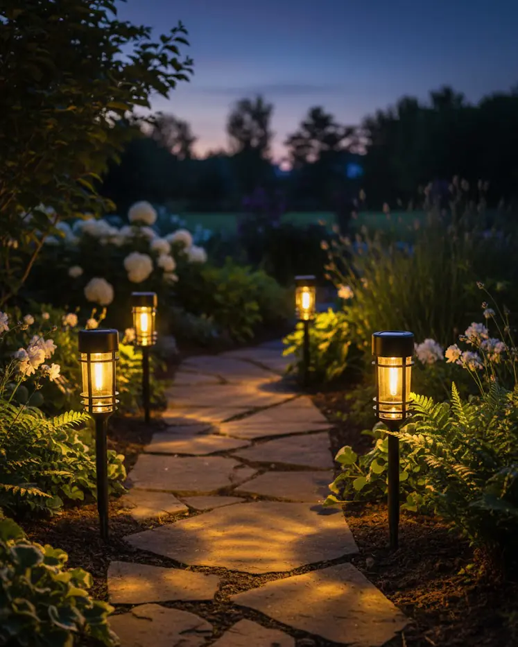 Dapo LED Solarleuchte Fackel mit Erdspieß warmweiß
