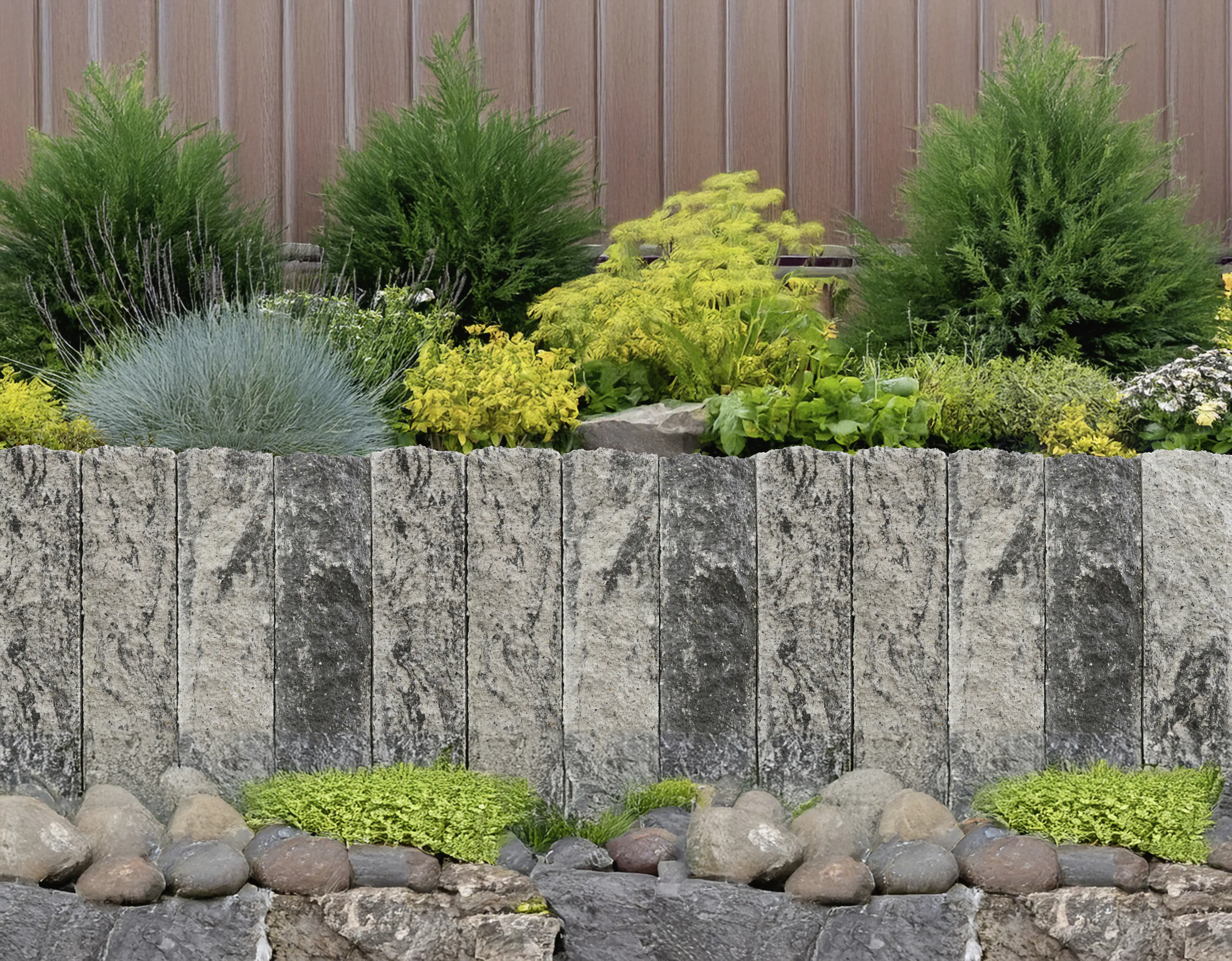 EHL Palisade Anzio Light 50 x 18 x 15 cm grau-anthrazit-nuanciert