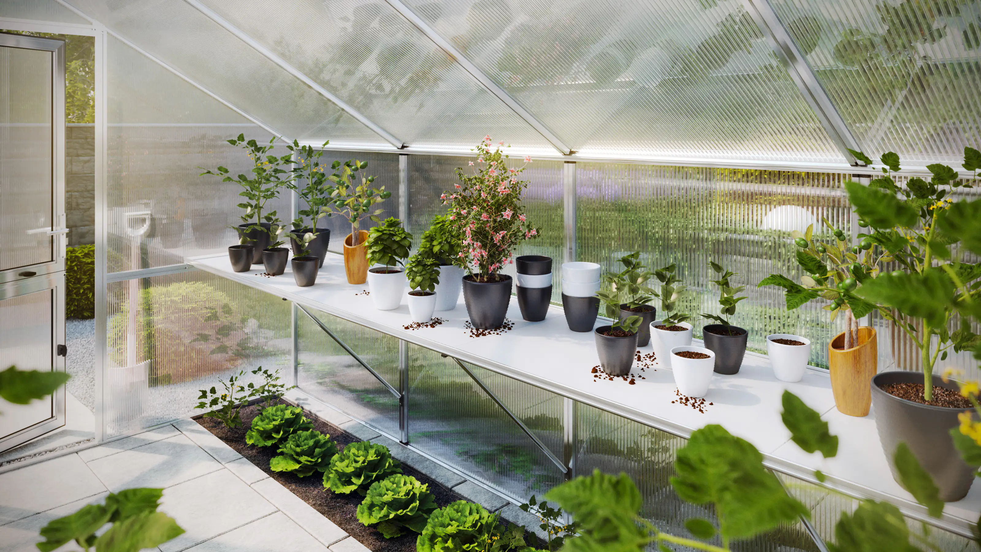 KGT Tischgestell Linea I 63,5 cm tief, pressblank