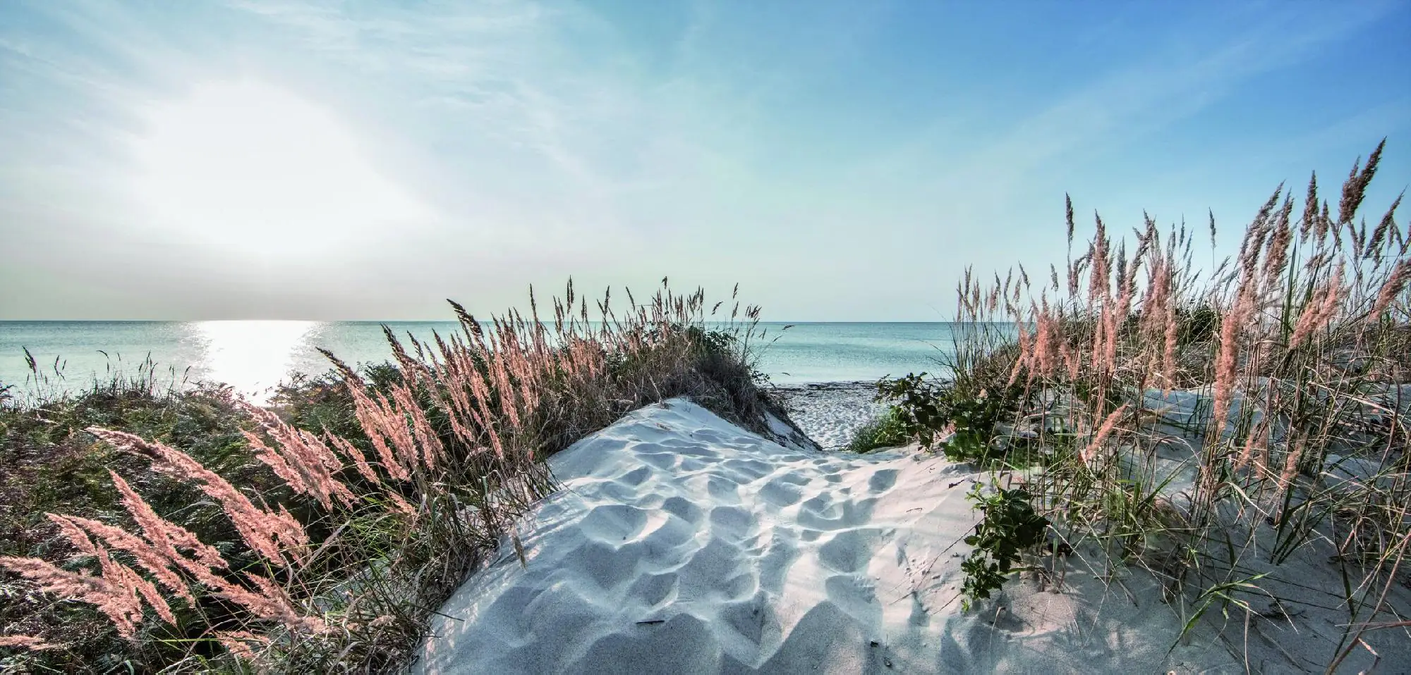 Deco-Block Bild - Strandweg 60 x 29 cm