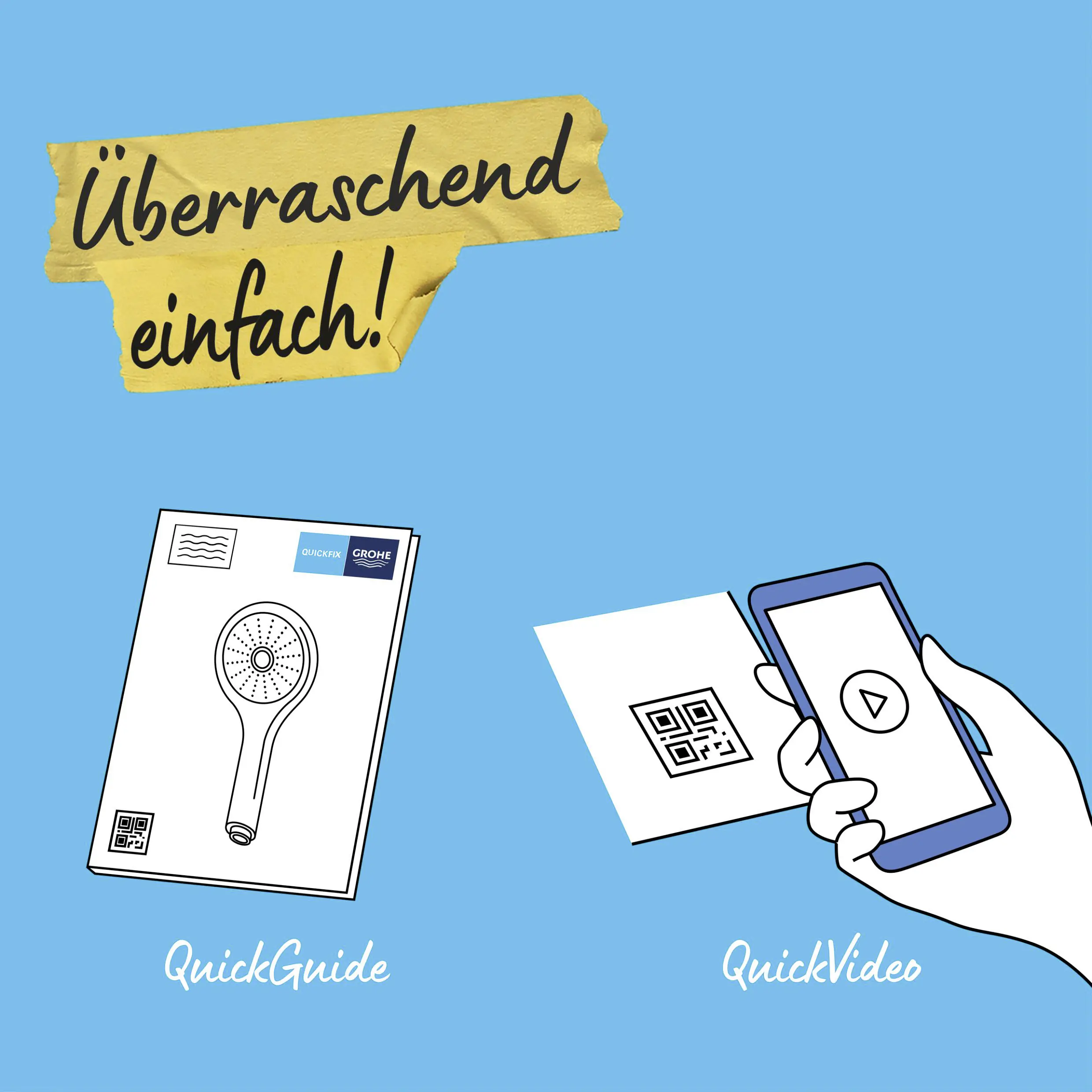 Grohe Handbrause 2 Strahlarten Vitalio Start 110 chrom