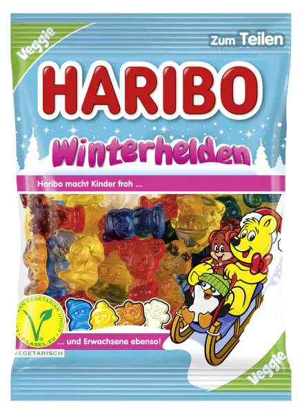 Haribo Gummibären Winterhelden Veggie 200 g