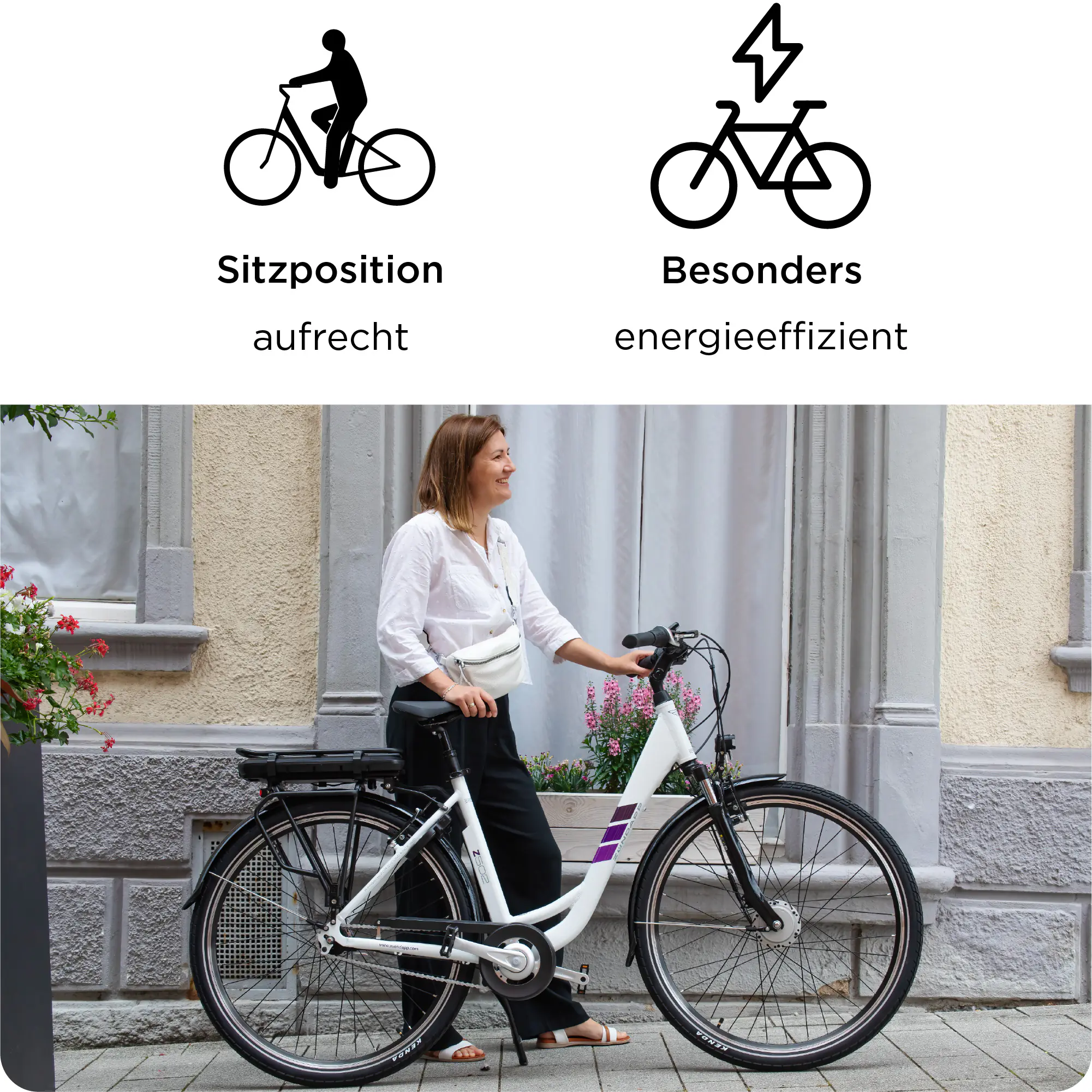 Zündapp E-Bike Z502 City 28 Zoll 7-Gang 522 Wh grau grün