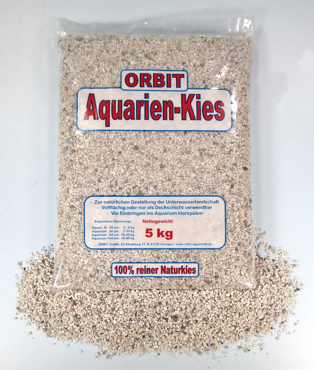 Orbit Aquarien Edelkies Quarz weiß 5 kg