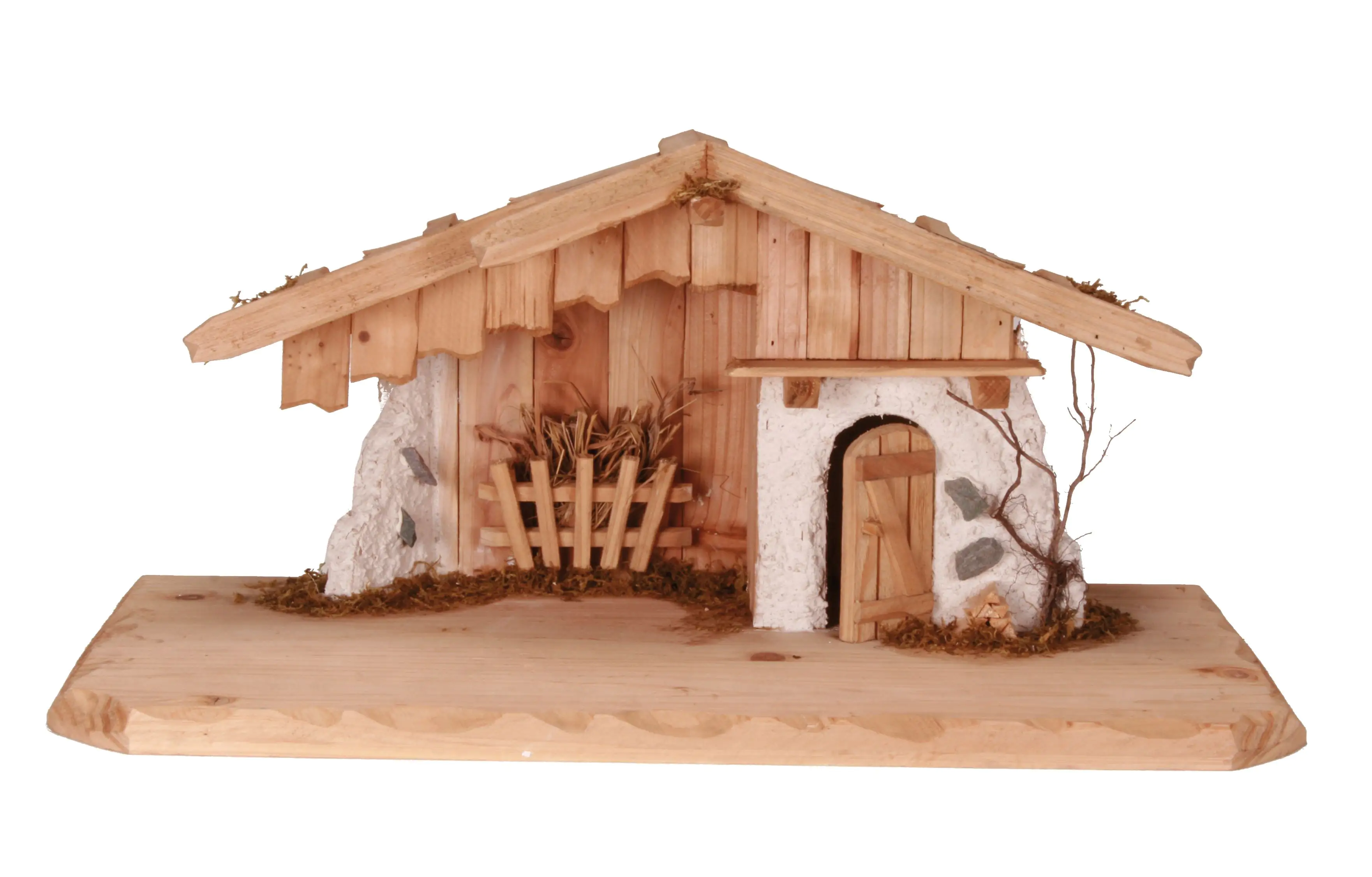 4004942781047 Riffelmacher Krippenstall Kötzting 60 x 28 x 27 cm für 9-12 cm Figuren